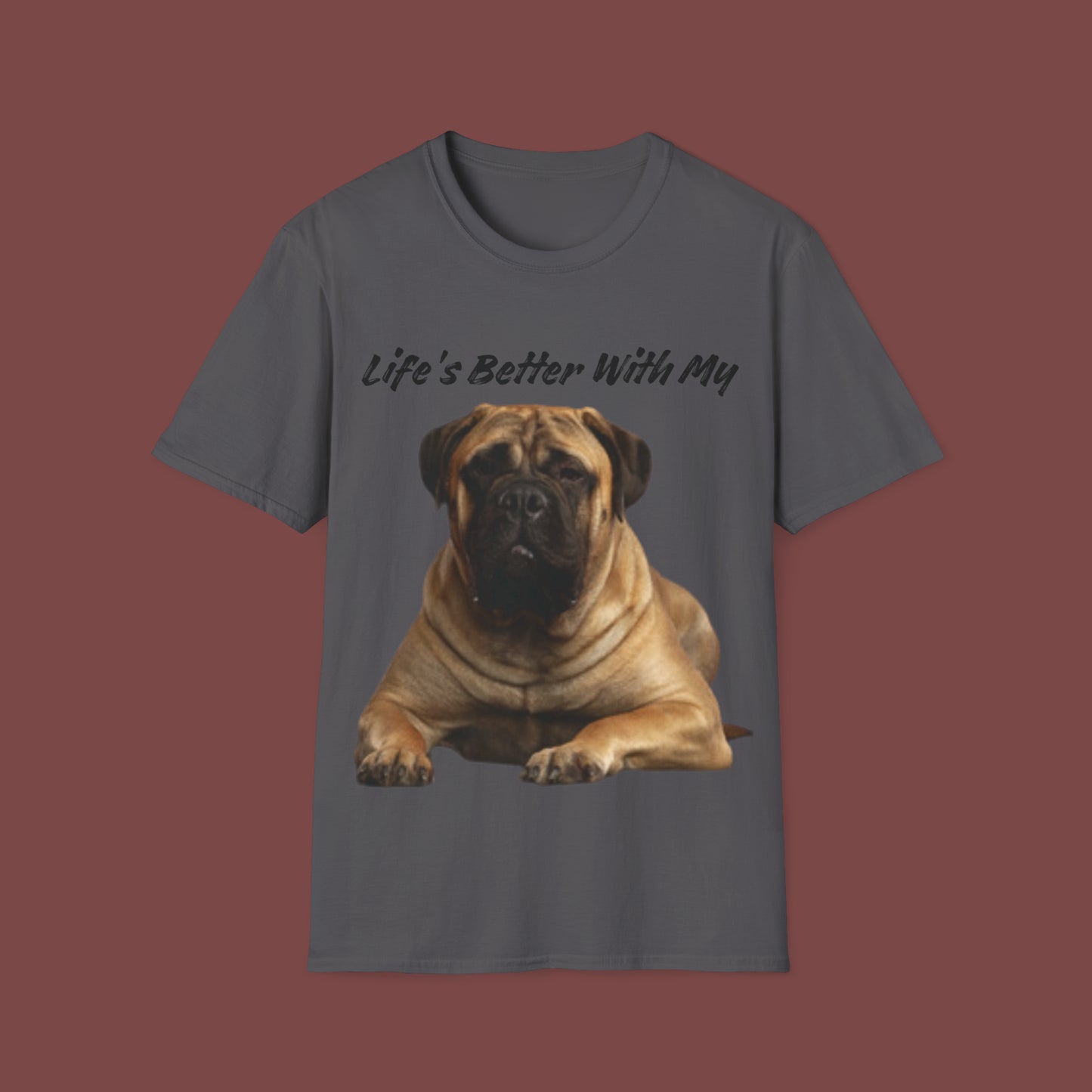 "Life Is Better With My (St. Bernard)" Unisex Short Sleeve T-Shirt LBSB.1
