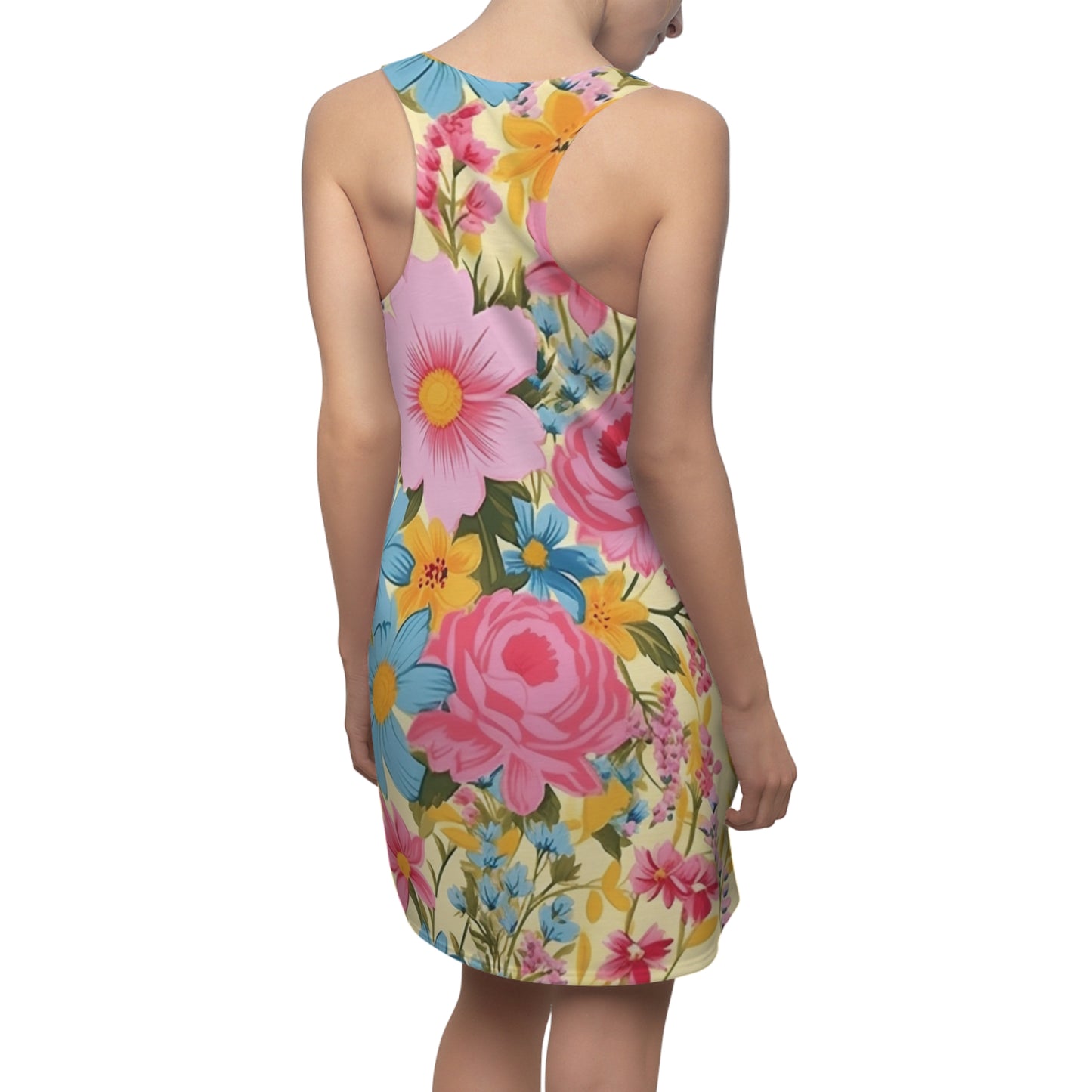 Women's Racerback Ditsy Floral Dress WRBD.001DF2