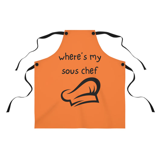 "Where's My Sous Chef" Apron SC15bo