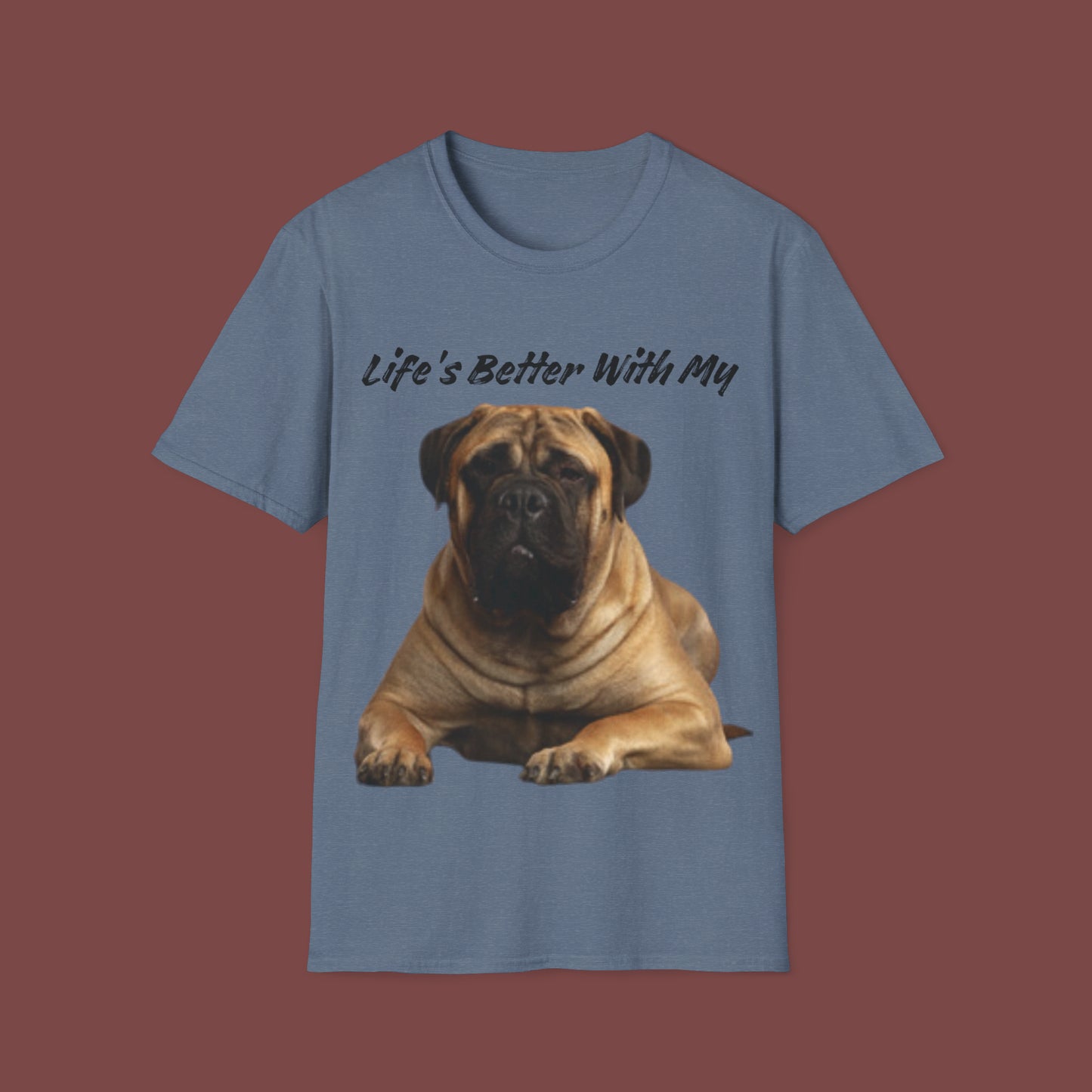 "Life Is Better With My (St. Bernard)" Unisex Short Sleeve T-Shirt LBSB.1
