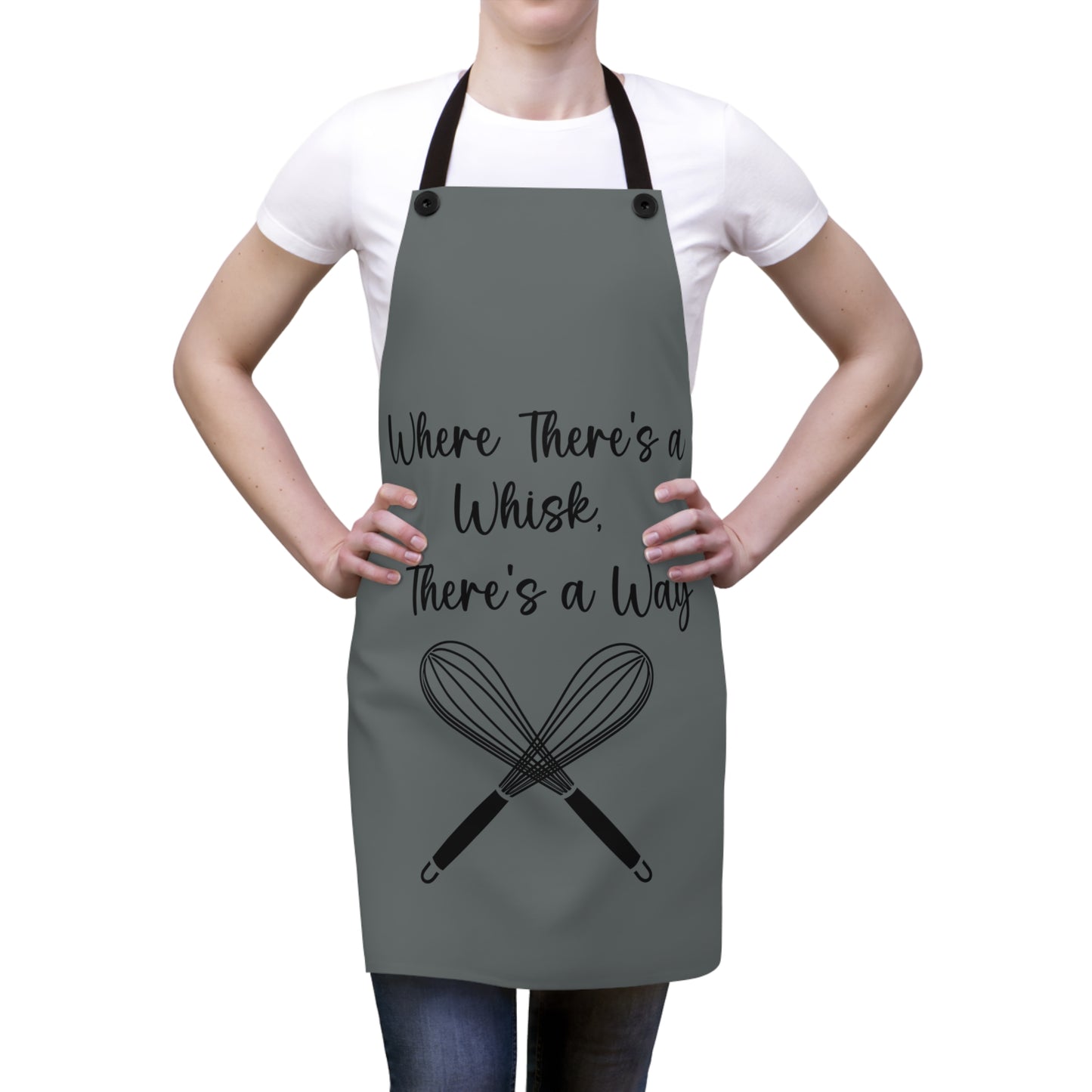 "Where there's a whisk, there's a way" Apron W404bdg