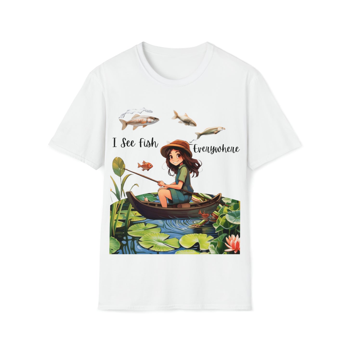 "I See Fish Everywhere" Unisex Short Sleeve T-Shirt ISFE.SS02