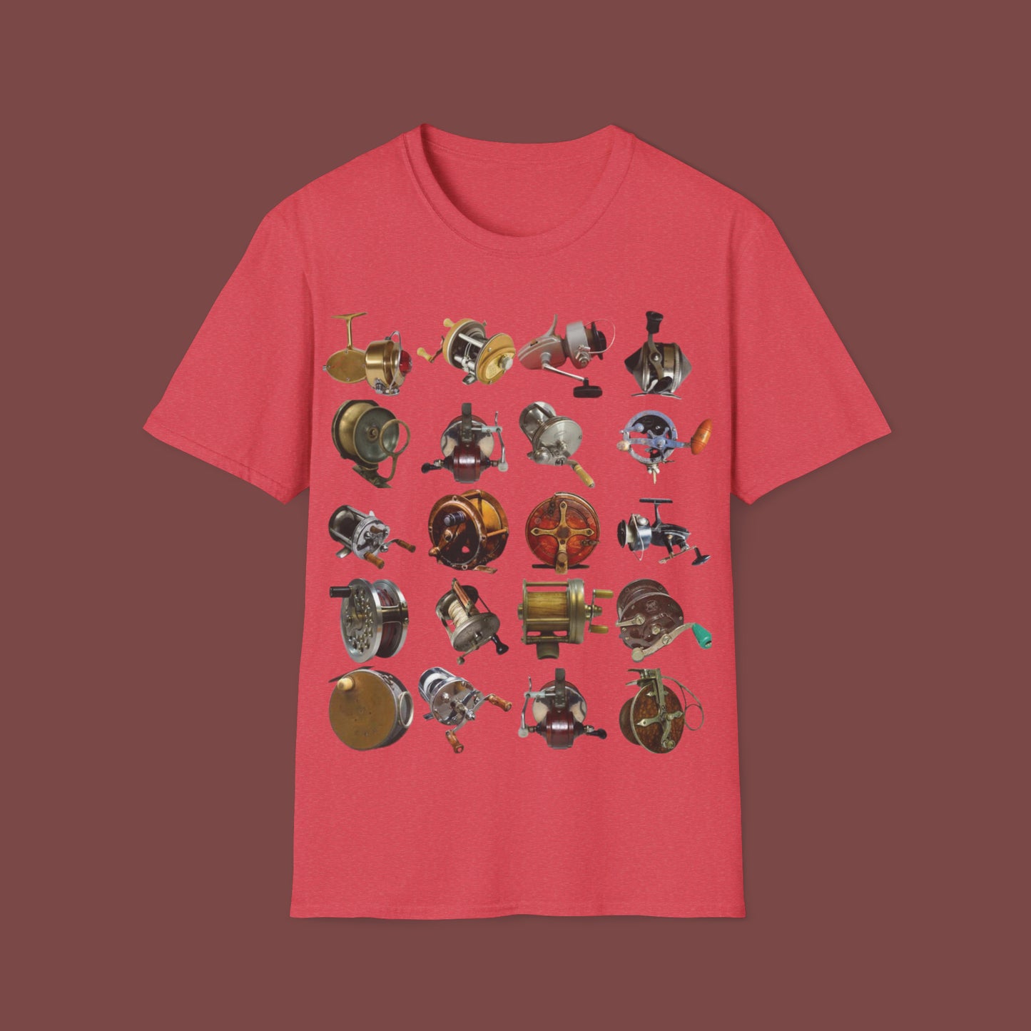 "Classic/Antique Fishing Reels" Unisex Short Sleeve T-Shirt AFR.SSa1bx