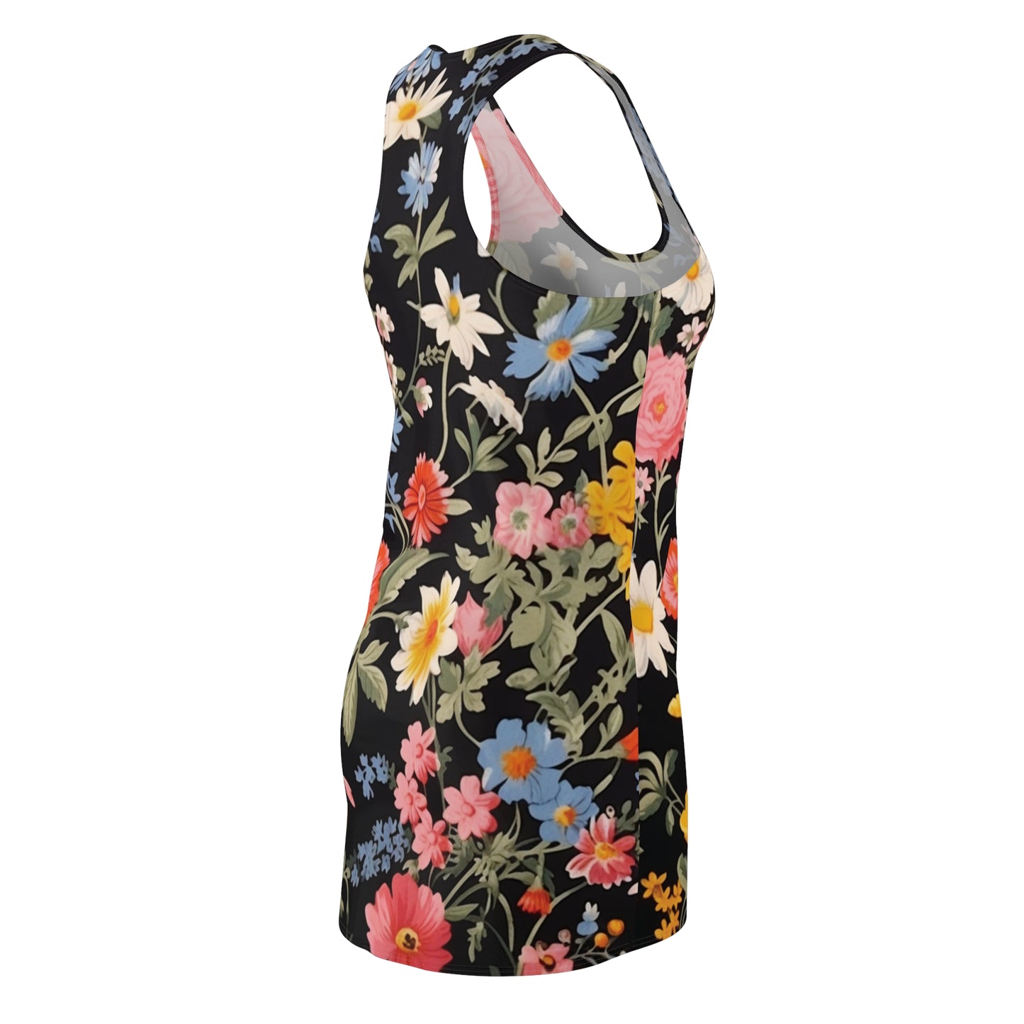 Women's Ditsy Floral Design Racerback Dress WRBD.001DF4