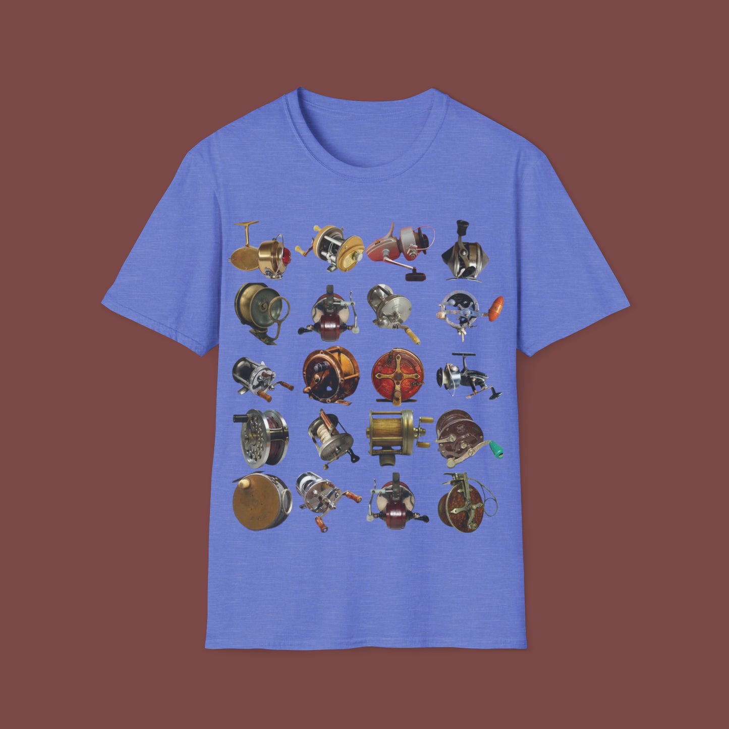 "Classic/Antique Fishing Reels" Unisex Short Sleeve T-Shirt AFR.SSa1bx