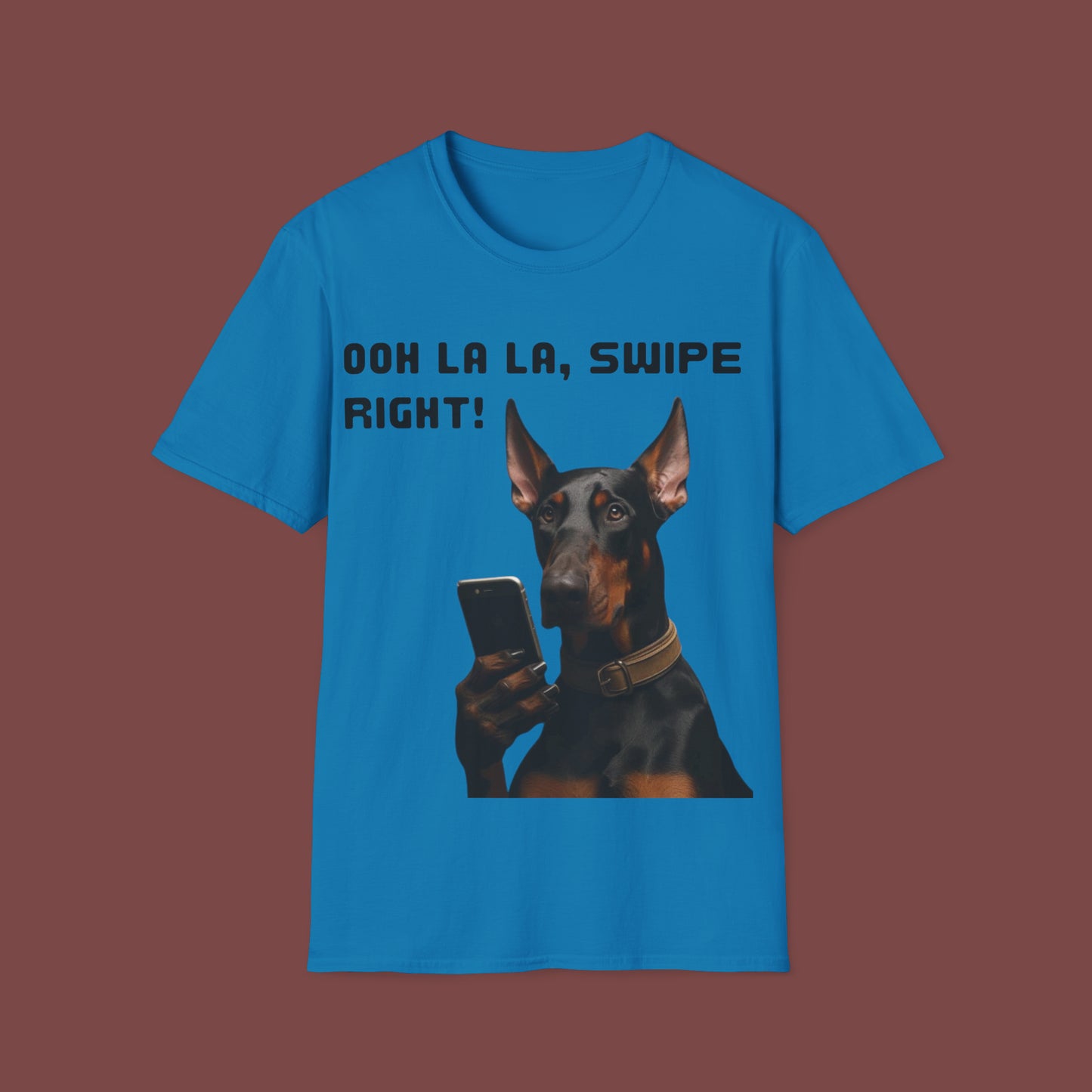"Ooh La La - Doberman" Unisex Short Sleeve T-Shirt OLL.01Ad