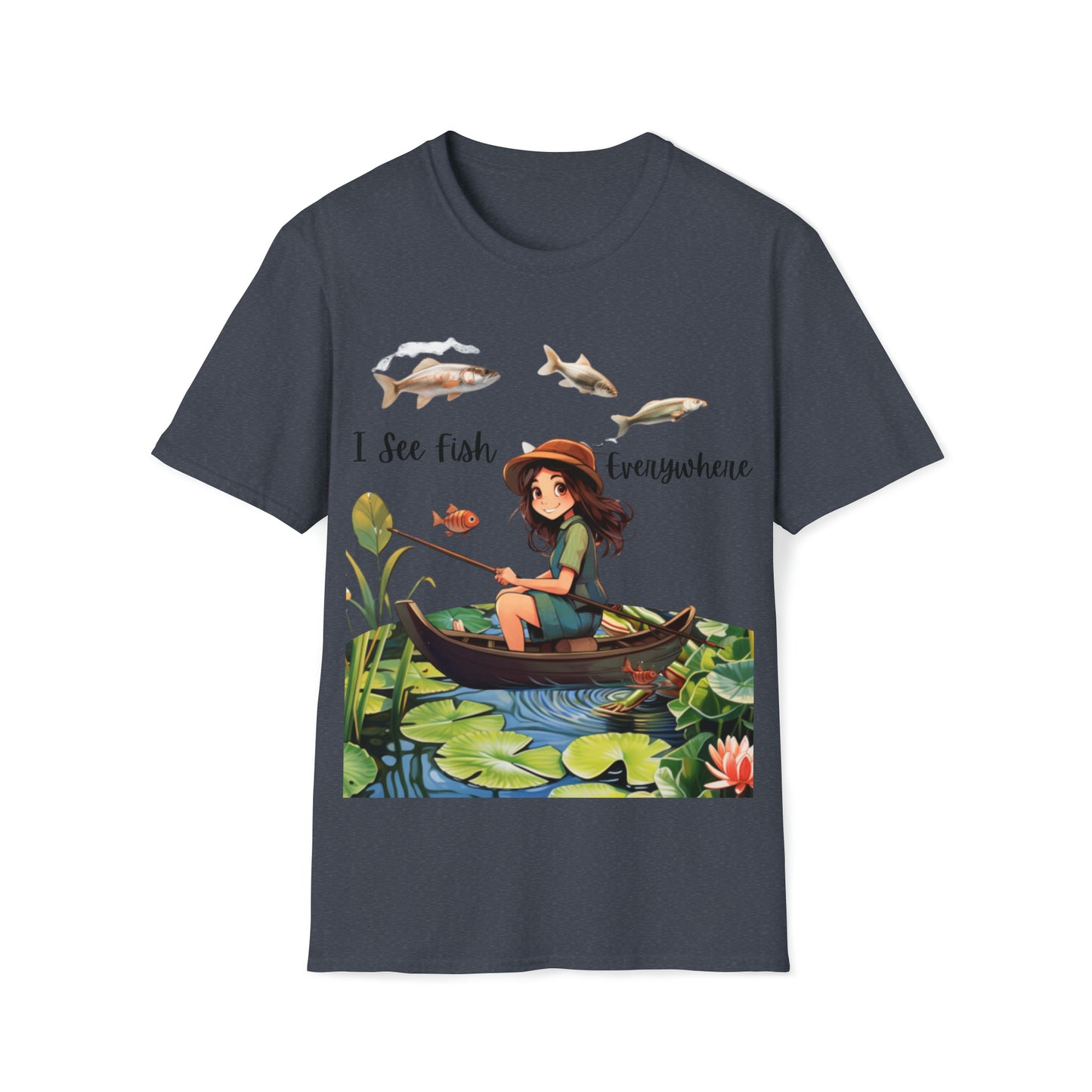"I See Fish Everywhere" Unisex Short Sleeve T-Shirt ISFE.SS02