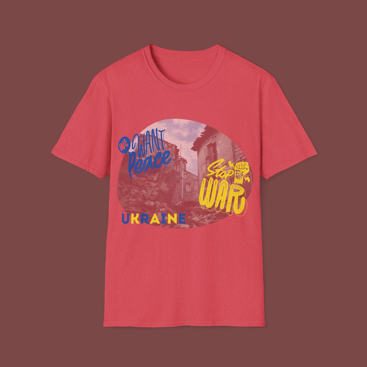 Support Ukraine- Stop the War Unisex Short Sleeve T-Shirt SUSW.SS-6x