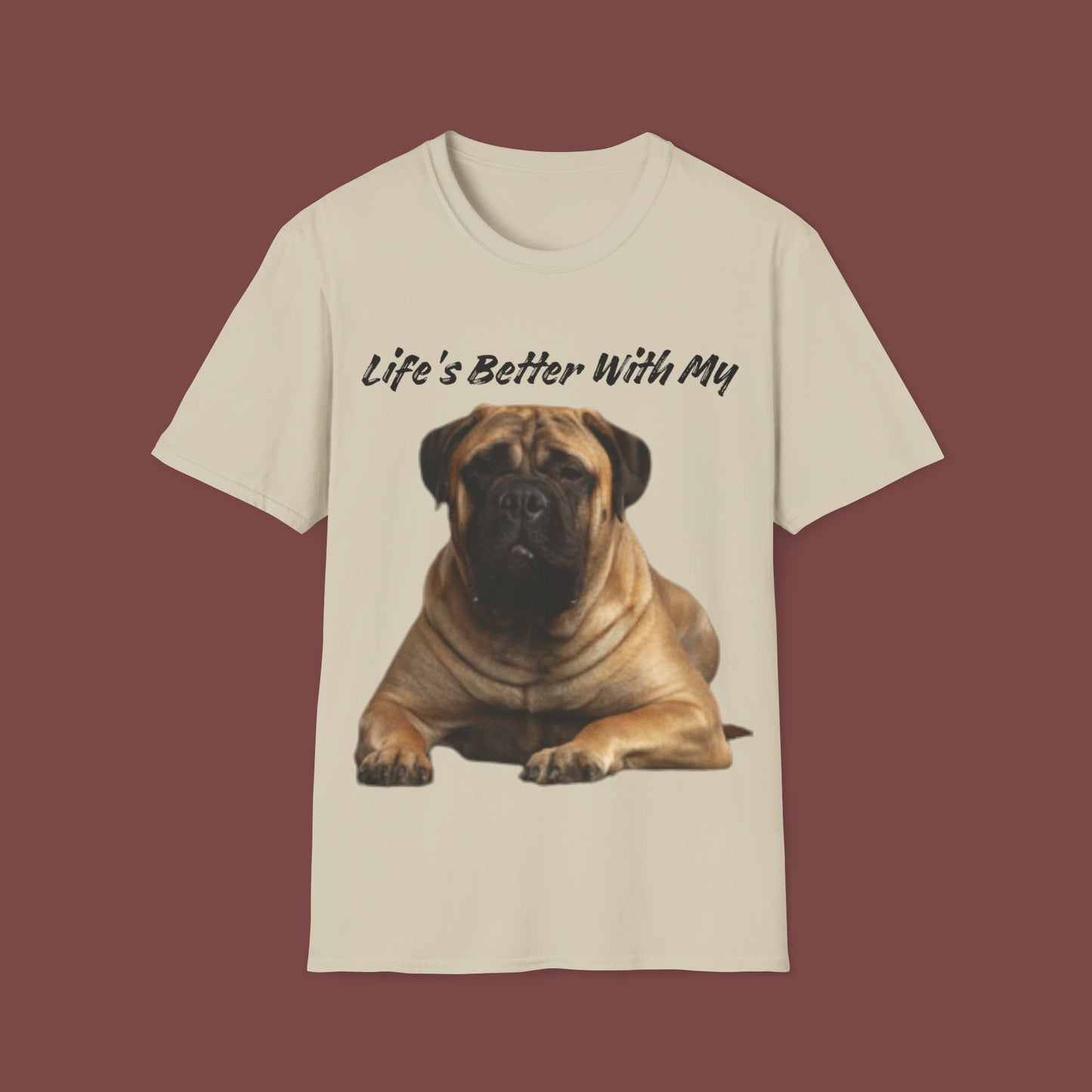"Life Is Better With My (St. Bernard)" Unisex Short Sleeve T-Shirt LBSB.1