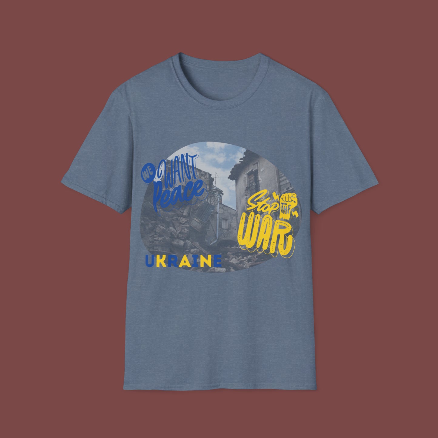 Support Ukraine- Stop the War Unisex Short Sleeve T-Shirt SUSW.SS-6x
