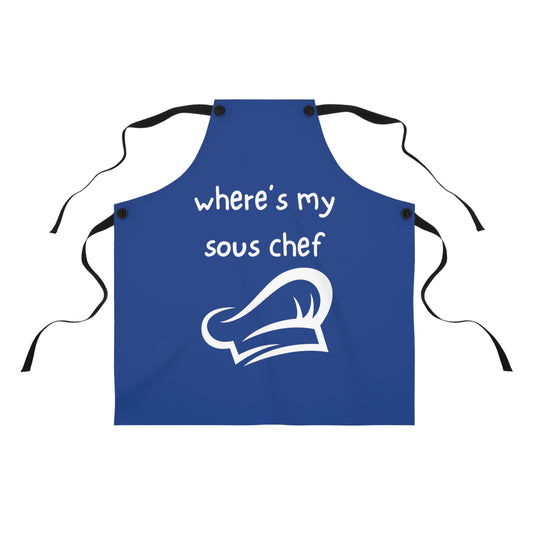 "where's my sous chef" Apron W555wbl