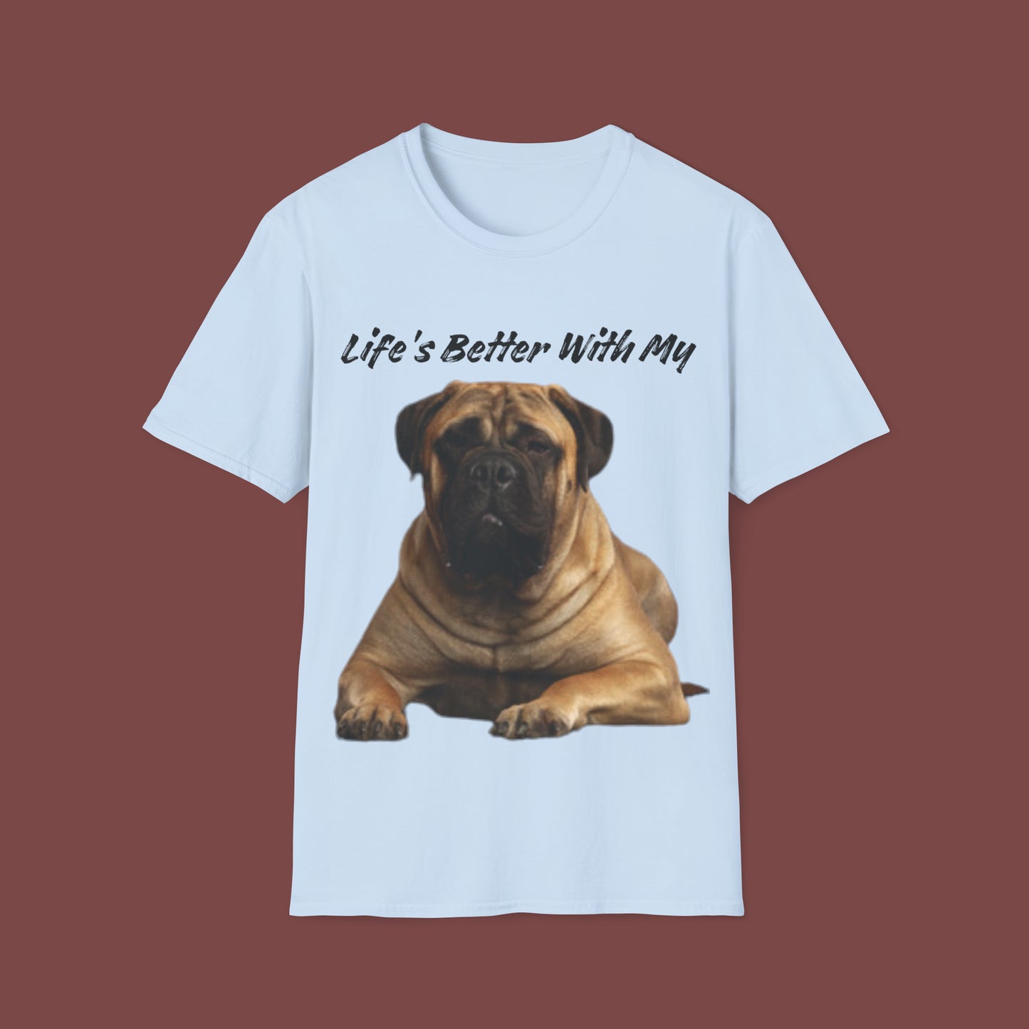 "Life Is Better With My (St. Bernard)" Unisex Short Sleeve T-Shirt LBSB.1
