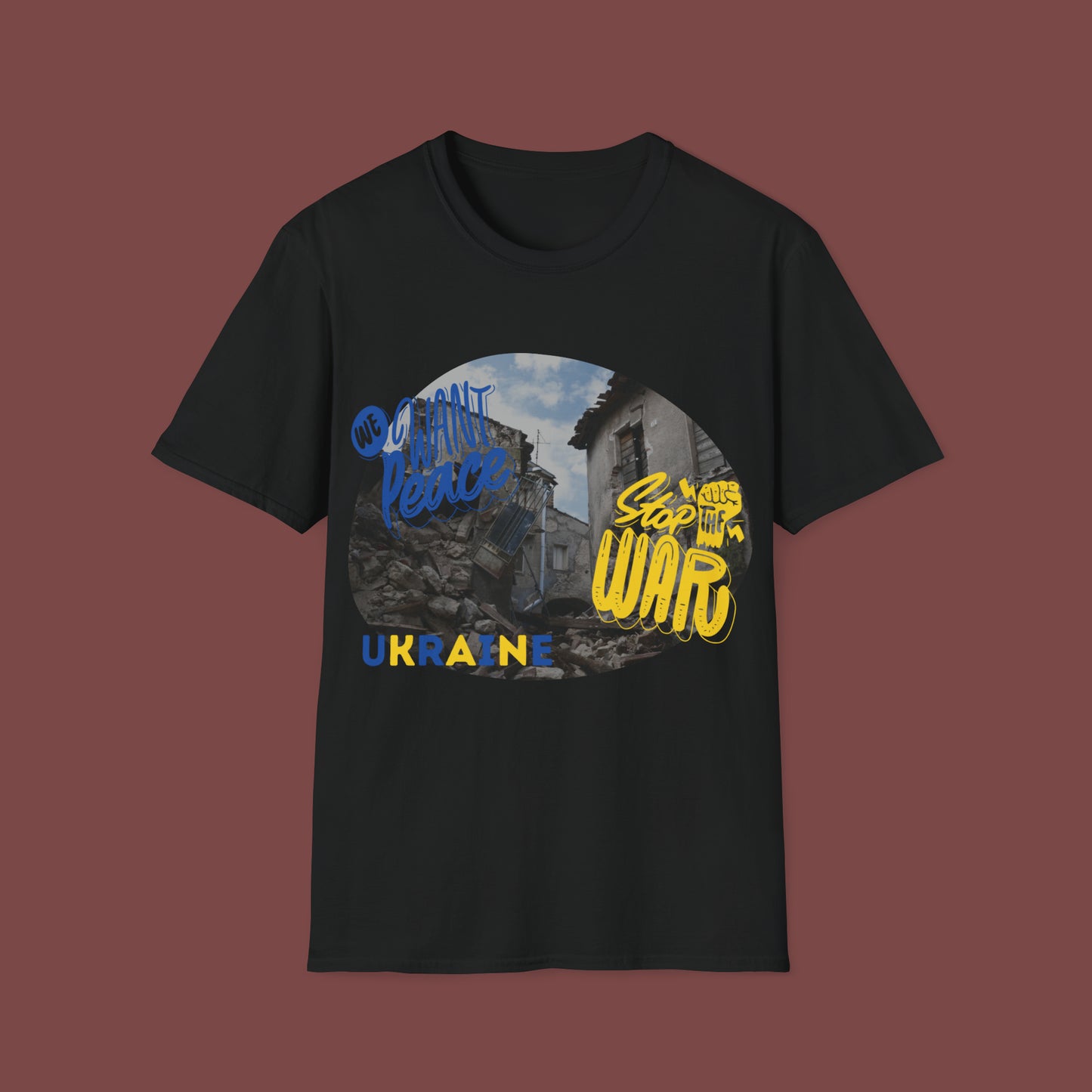 Support Ukraine- Stop the War Unisex Short Sleeve T-Shirt SUSW.SS-6x