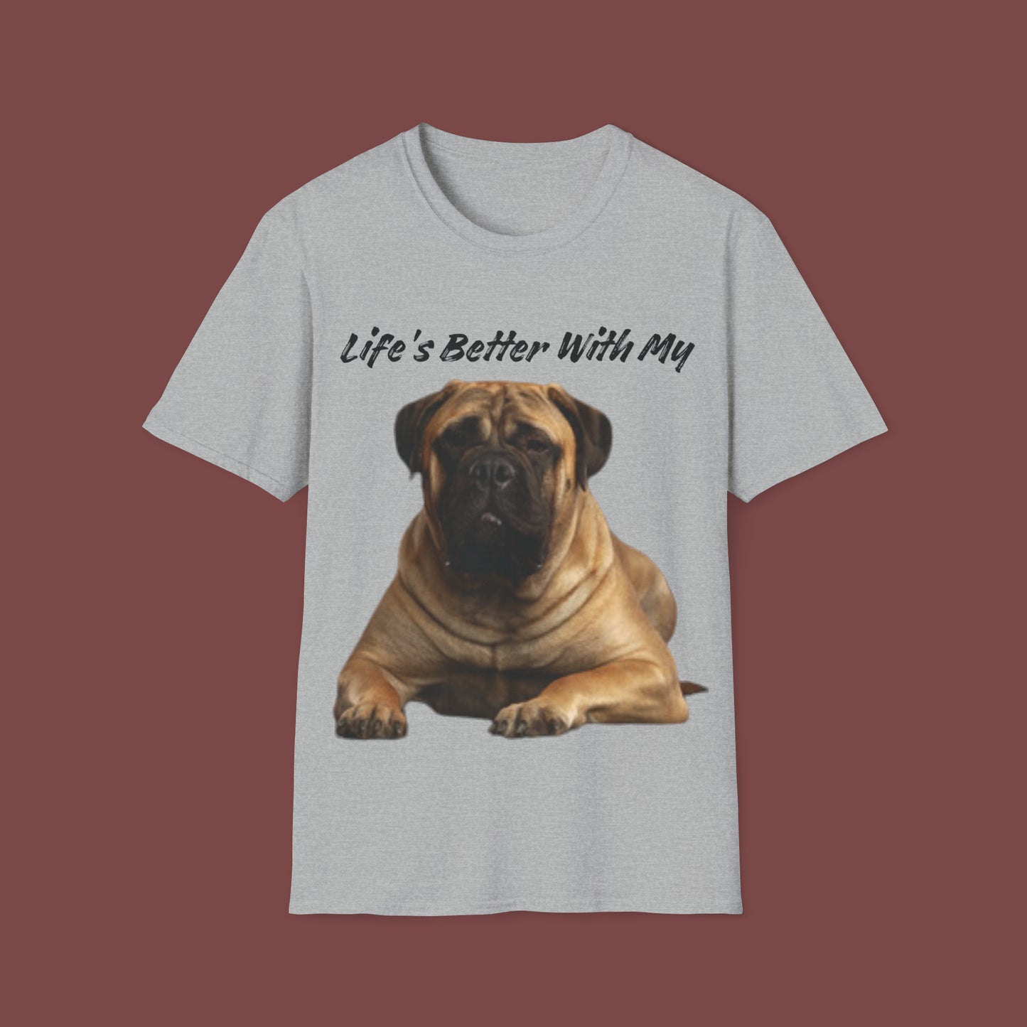 "Life Is Better With My (St. Bernard)" Unisex Short Sleeve T-Shirt LBSB.1