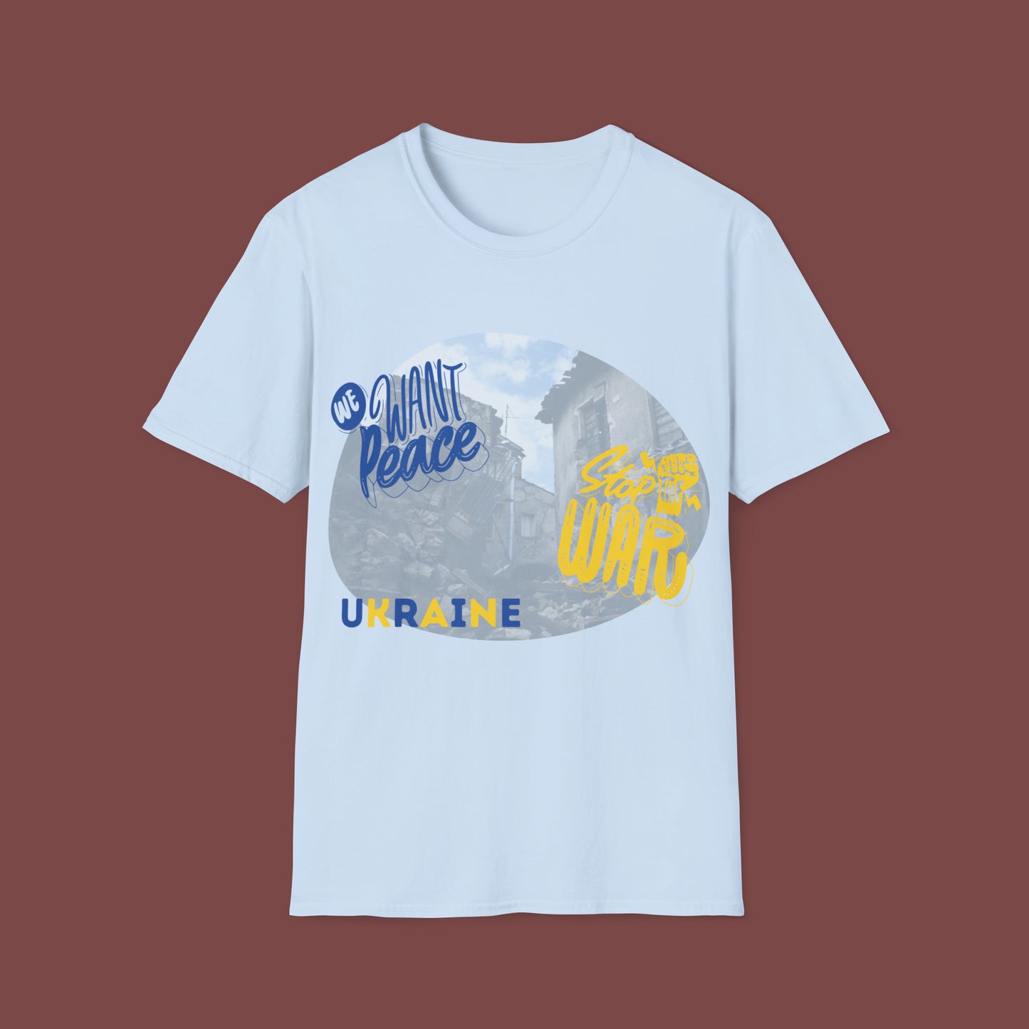 Support Ukraine- Stop the War Unisex Short Sleeve T-Shirt SUSW.SS-6x