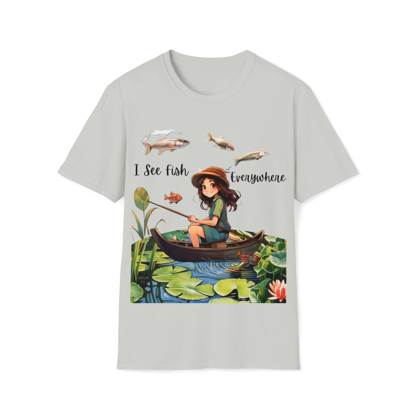 "I See Fish Everywhere" Unisex Short Sleeve T-Shirt ISFE.SS02