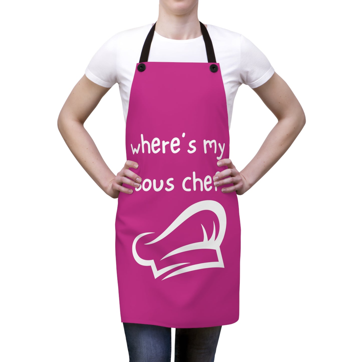 "where's my sous chef" Apron W703wp