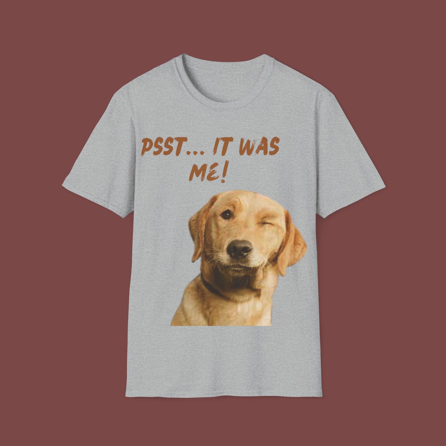 "Psst, It Was Me" Unisex Short Sleeve T-Shirt IWM.SS01b