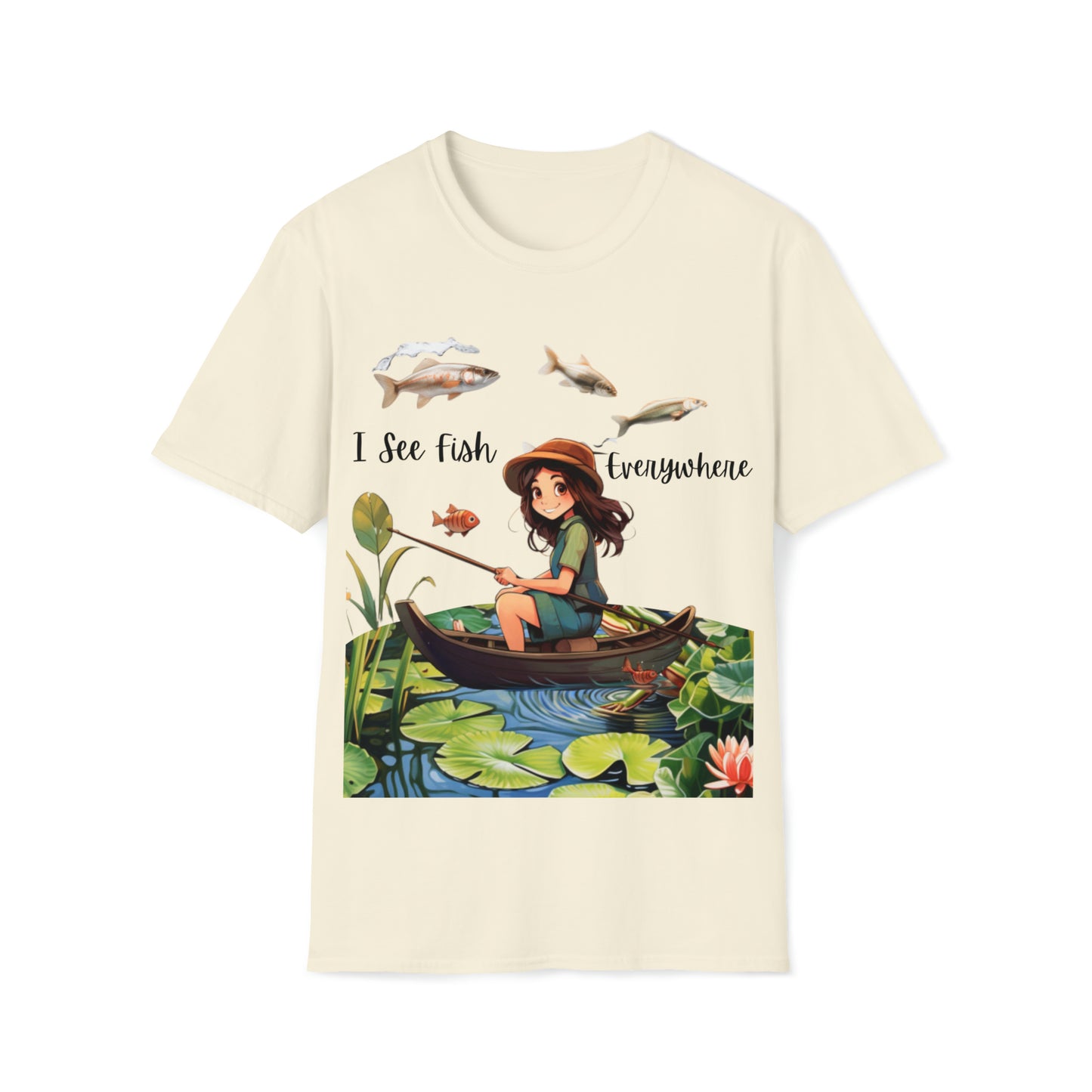 "I See Fish Everywhere" Unisex Short Sleeve T-Shirt ISFE.SS02