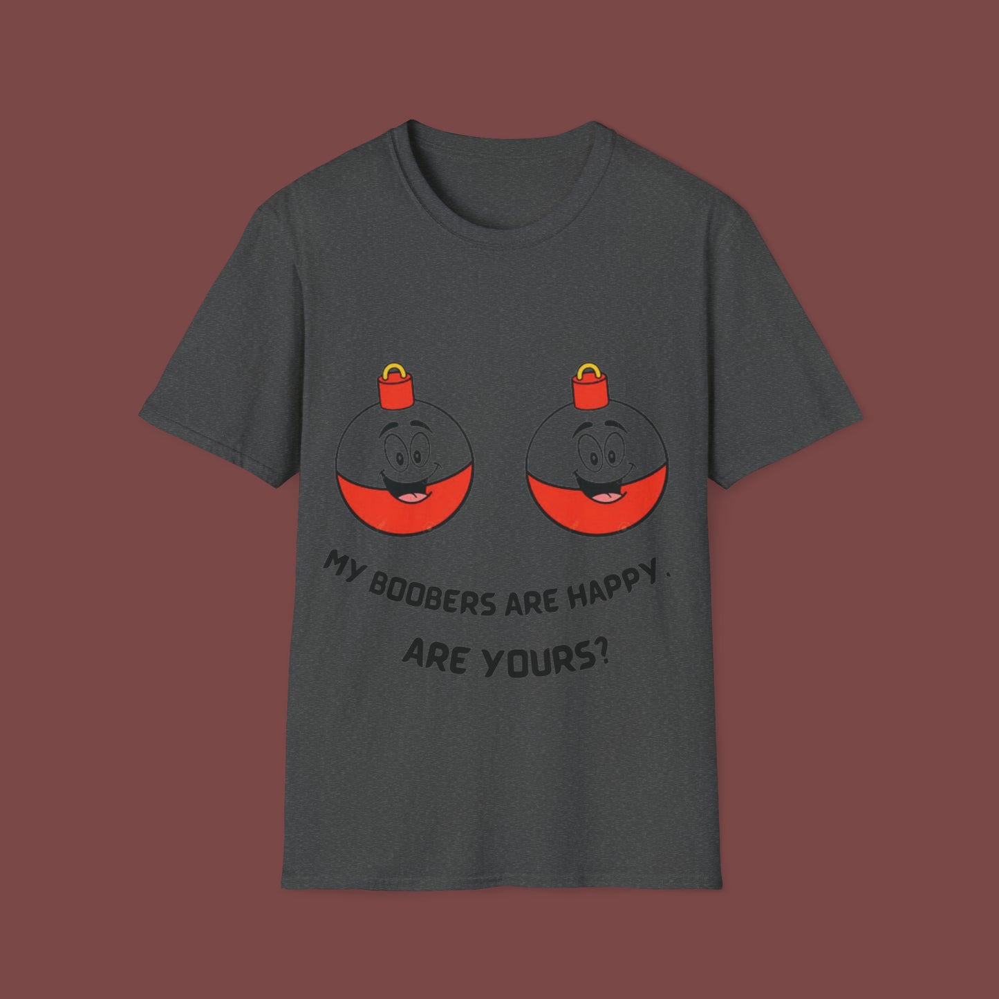 "Happy Boobers" Unisex Short Sleeve T-Shirt HB.SS01Ax