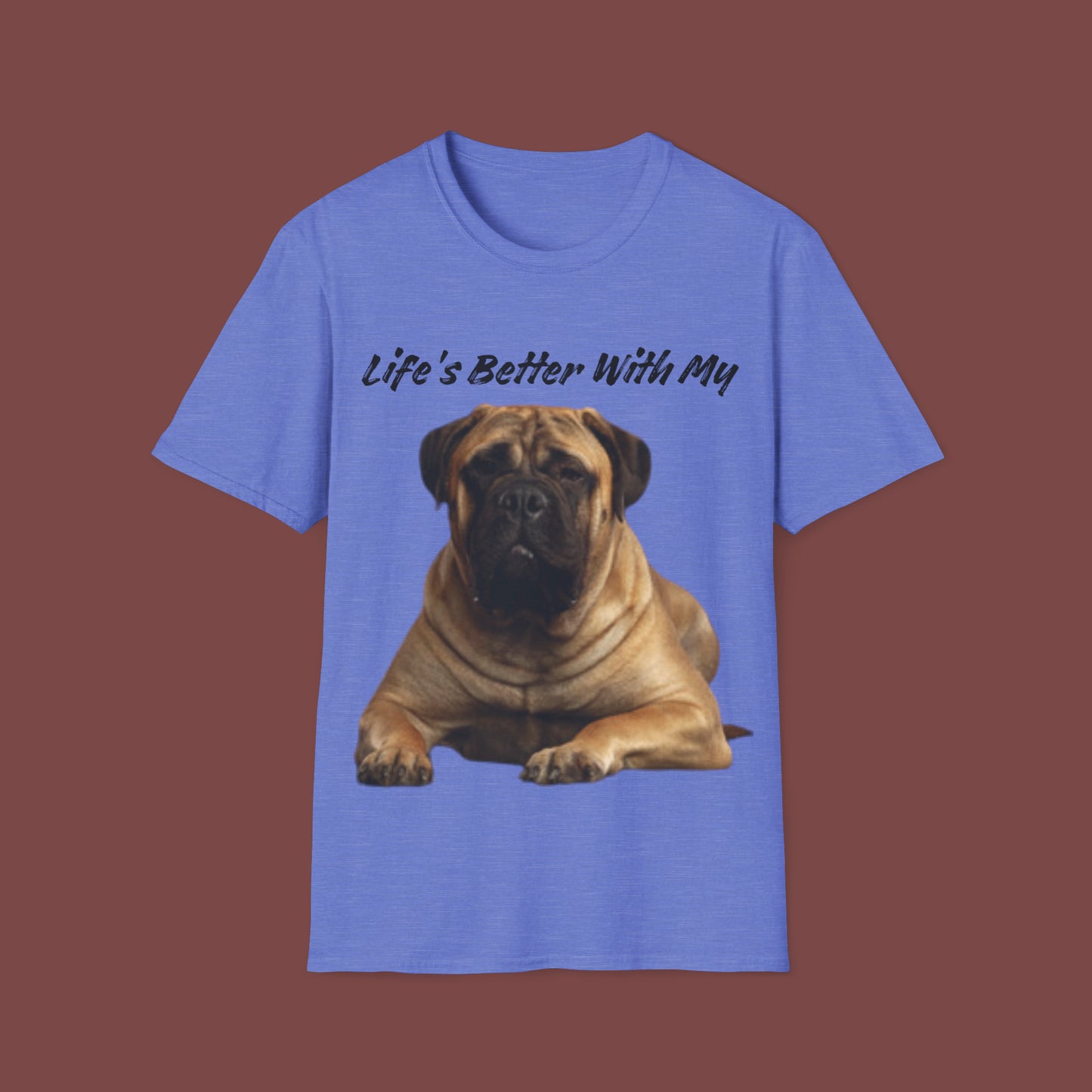 "Life Is Better With My (St. Bernard)" Unisex Short Sleeve T-Shirt LBSB.1