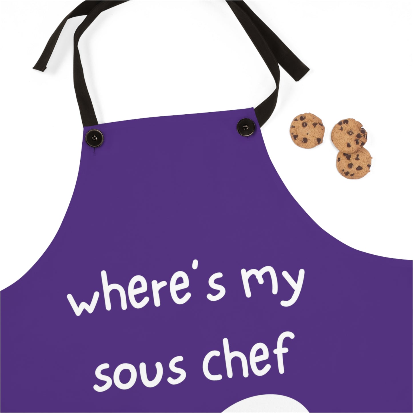 "where's my sous chef" Apron W123wp