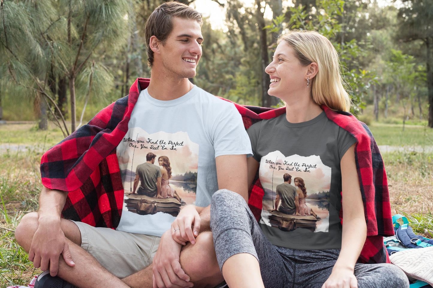 "When You Find the Perfect One, You Reel 'Em In" Unisex Short Sleeve T-Shirt PO.SS01