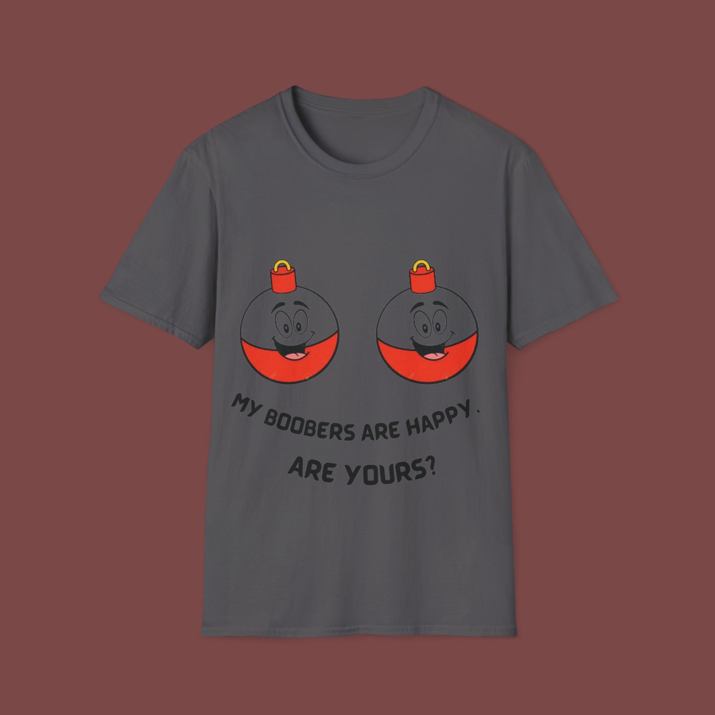"Happy Boobers" Unisex Short Sleeve T-Shirt HB.SS01Ax
