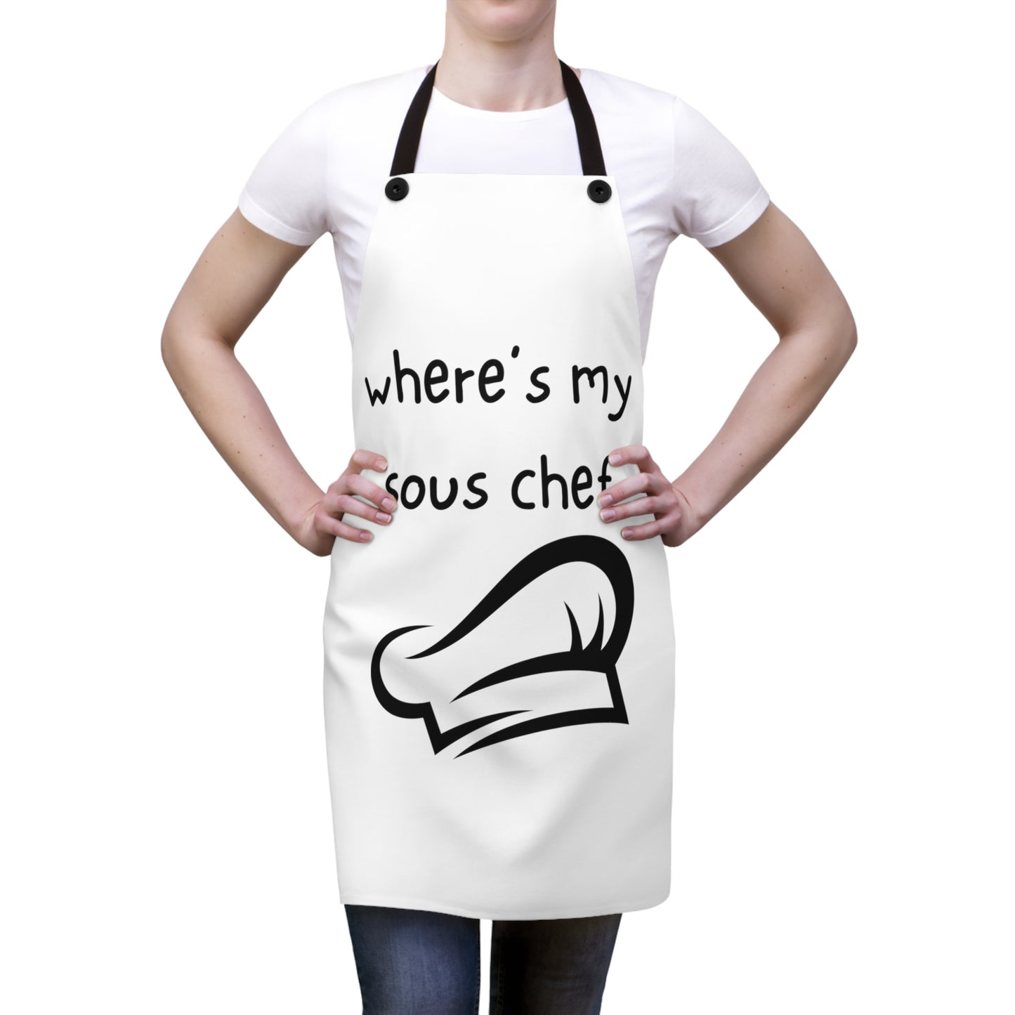 "Where's My Sous Chef" Apron SC15bw