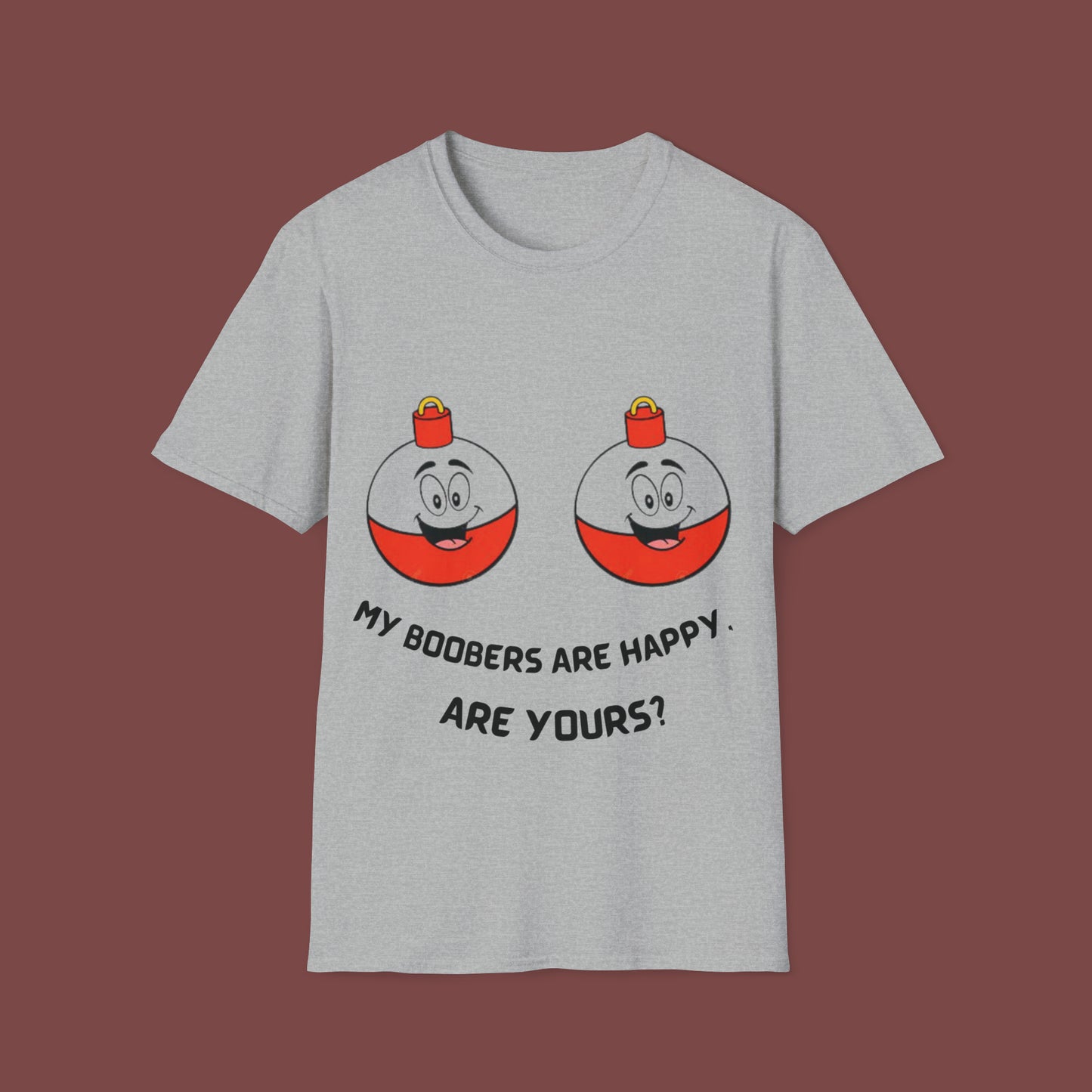 "Happy Boobers" Unisex Short Sleeve T-Shirt HB.SS01Ax
