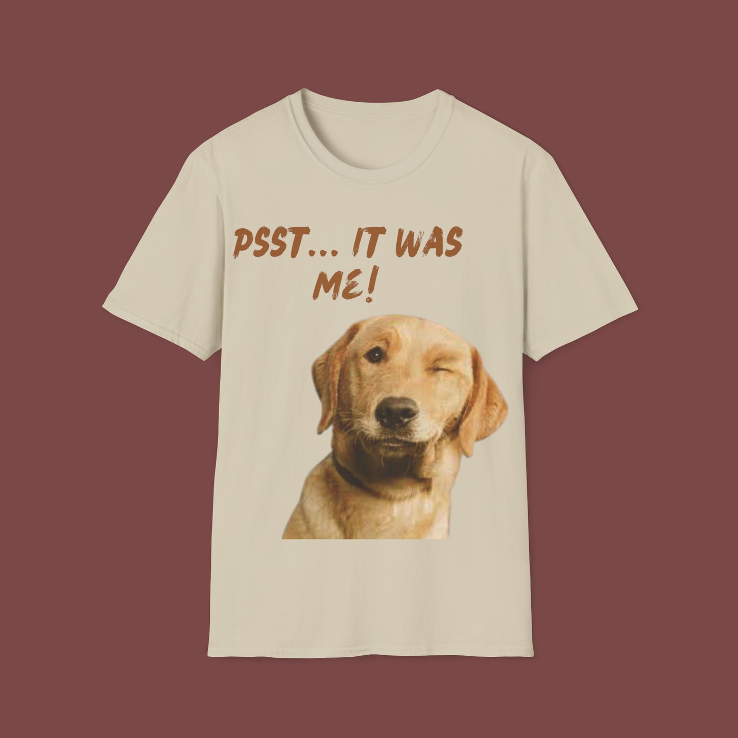 "Psst, It Was Me" Unisex Short Sleeve T-Shirt IWM.SS01b