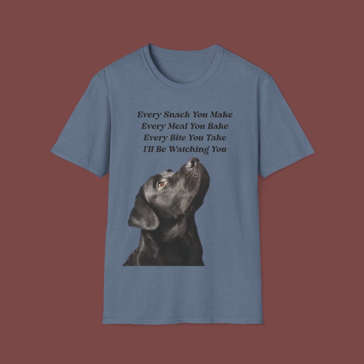 "Every Snack You Make - Black Lab" Unisex Short Sleeve T-Shirt ESYM.SS03bl