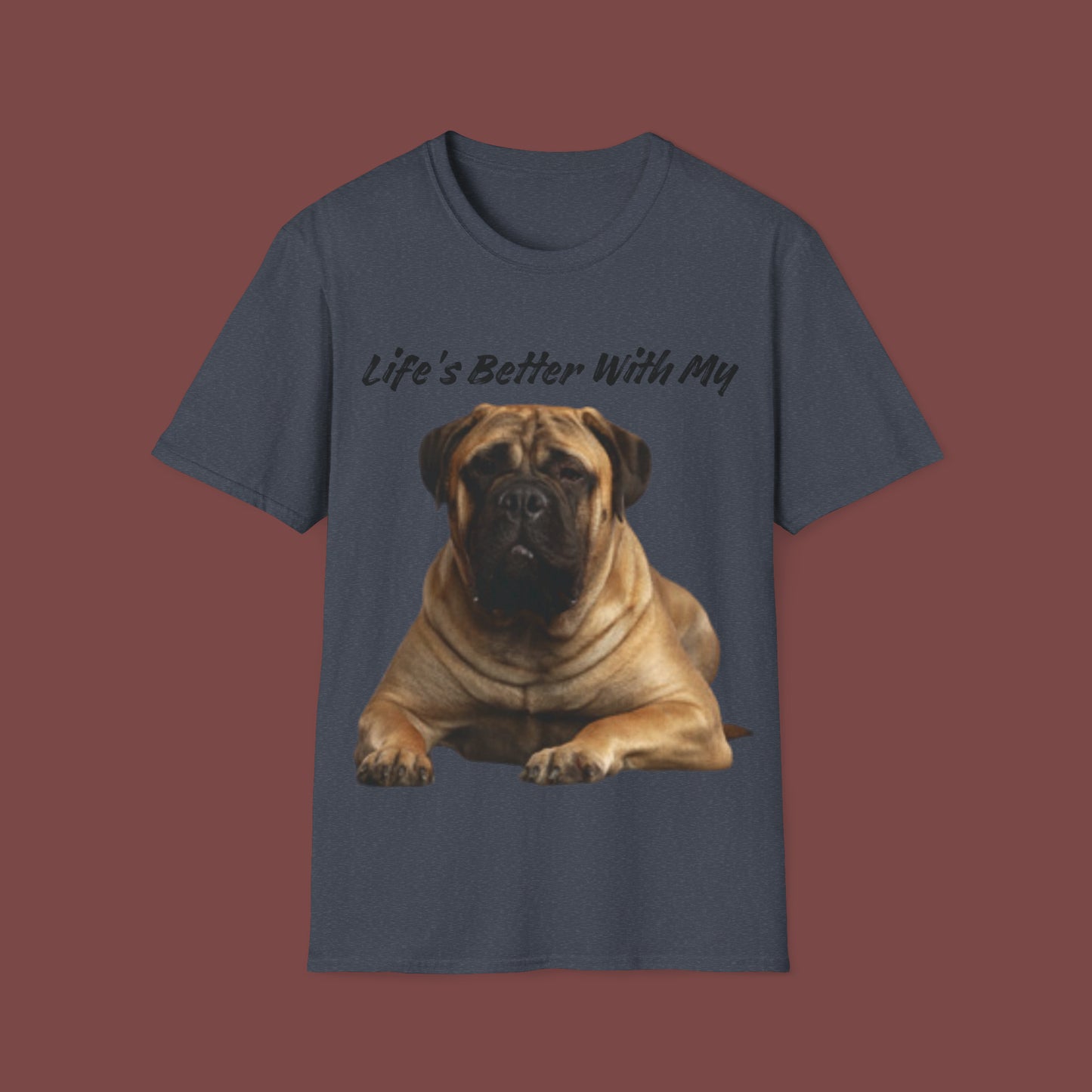 "Life Is Better With My (St. Bernard)" Unisex Short Sleeve T-Shirt LBSB.1