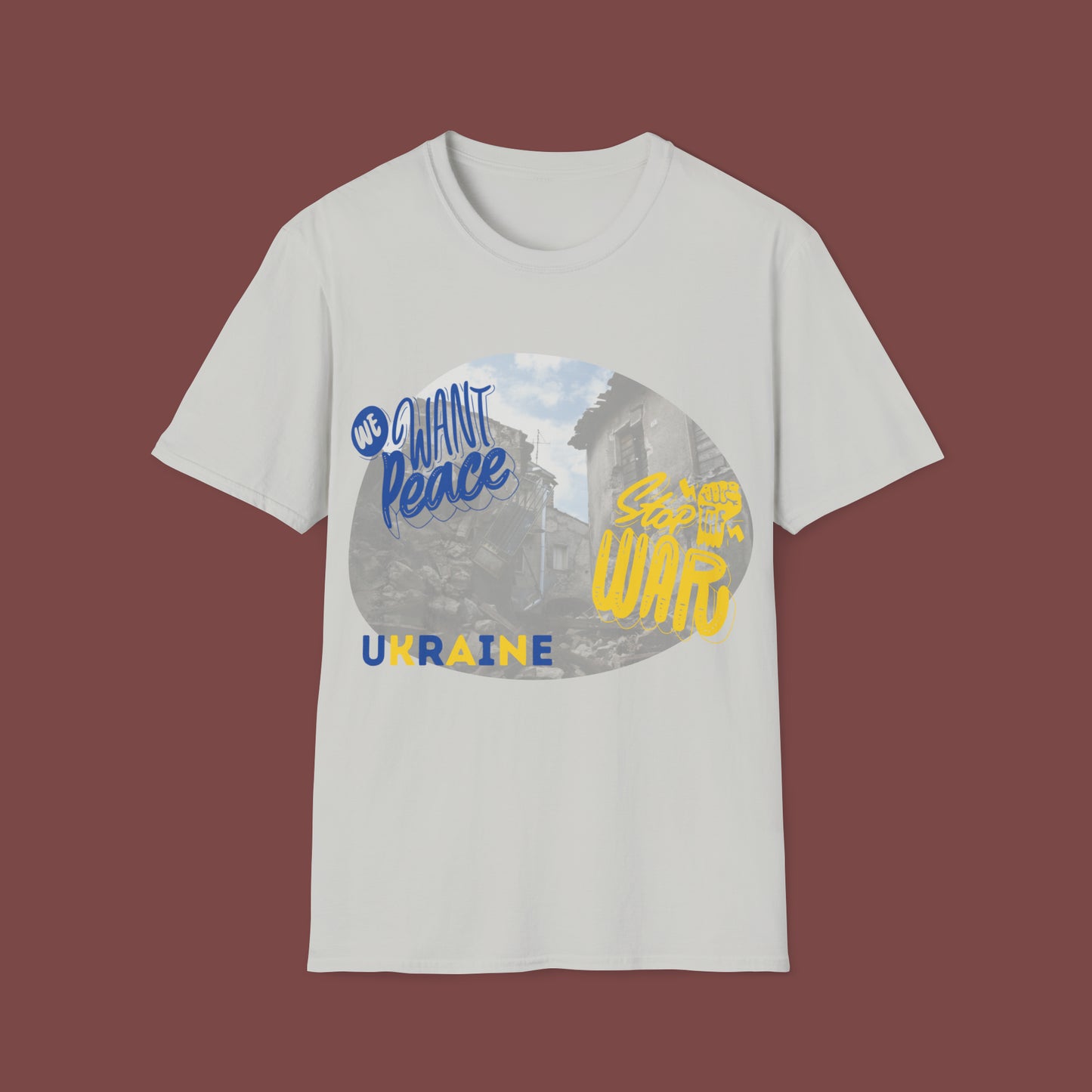 Support Ukraine- Stop the War Unisex Short Sleeve T-Shirt SUSW.SS-6x