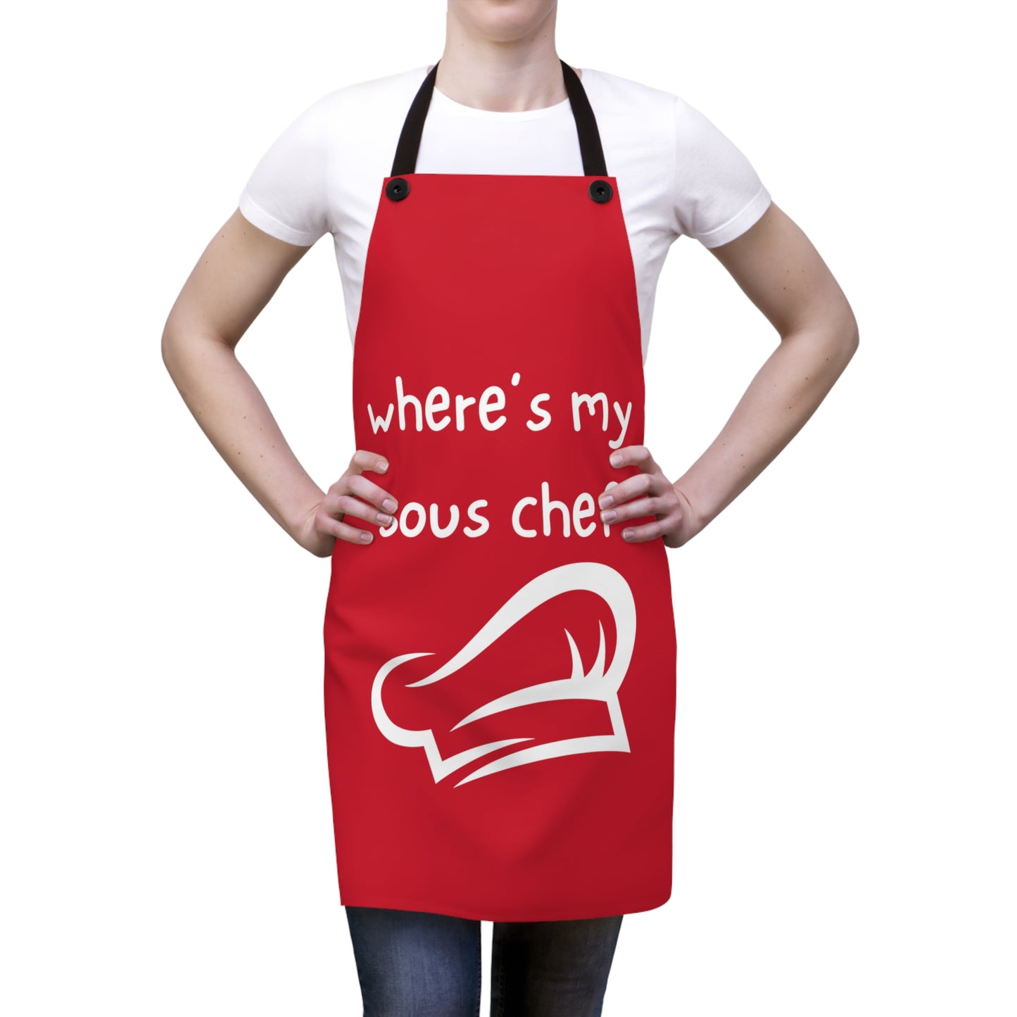 "where's my sous chef" Apron W701wr