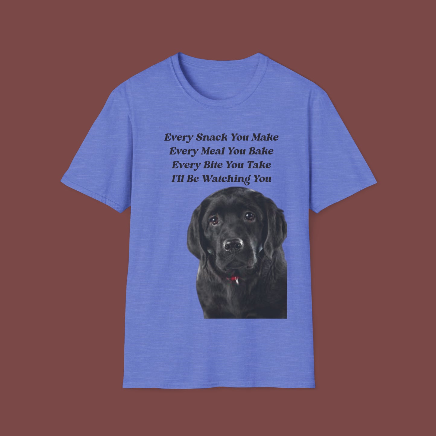 "Every Snack You Make - Black Lab" Unisex Short Sleeve T-Shirt ESYM.SS02bl