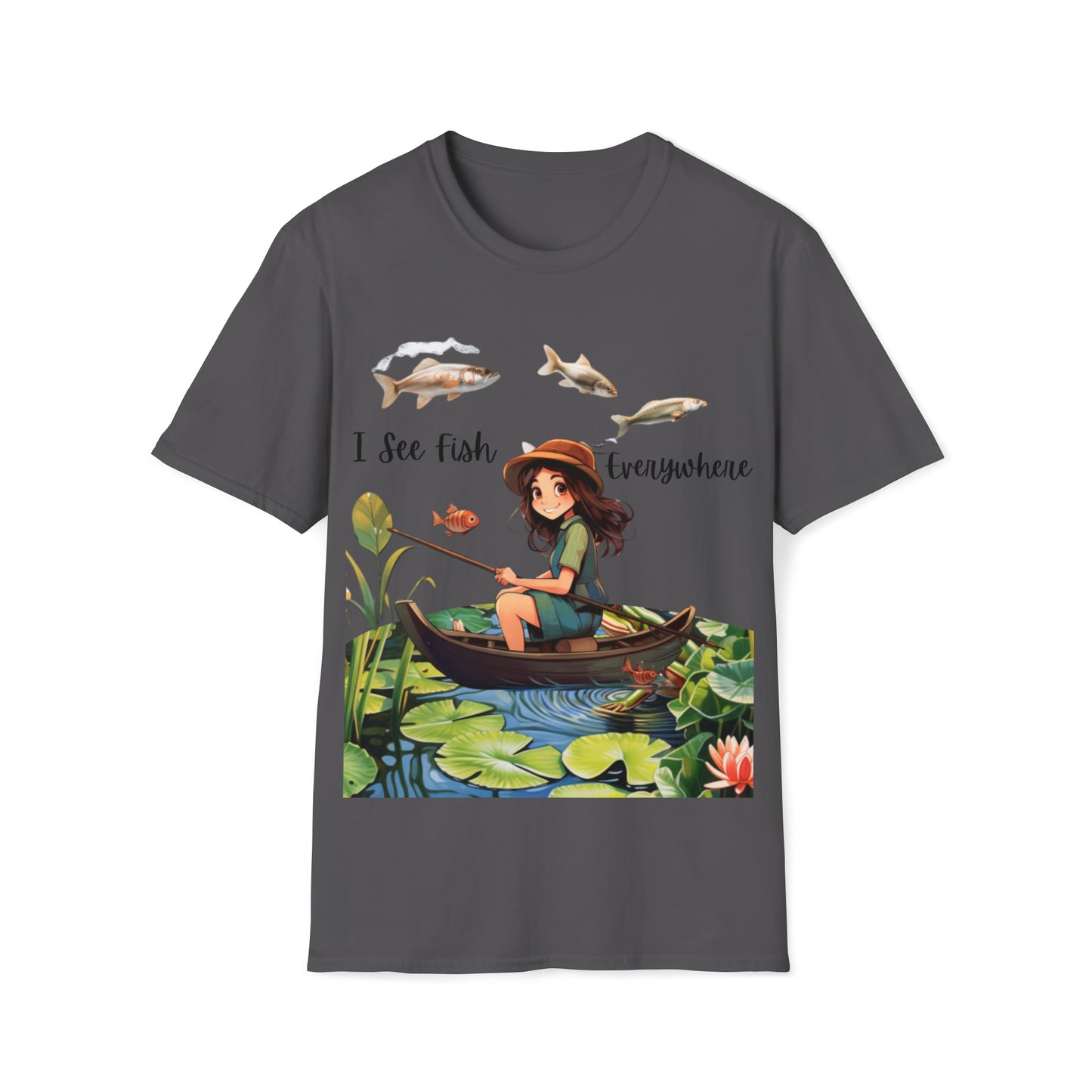 "I See Fish Everywhere" Unisex Short Sleeve T-Shirt ISFE.SS02