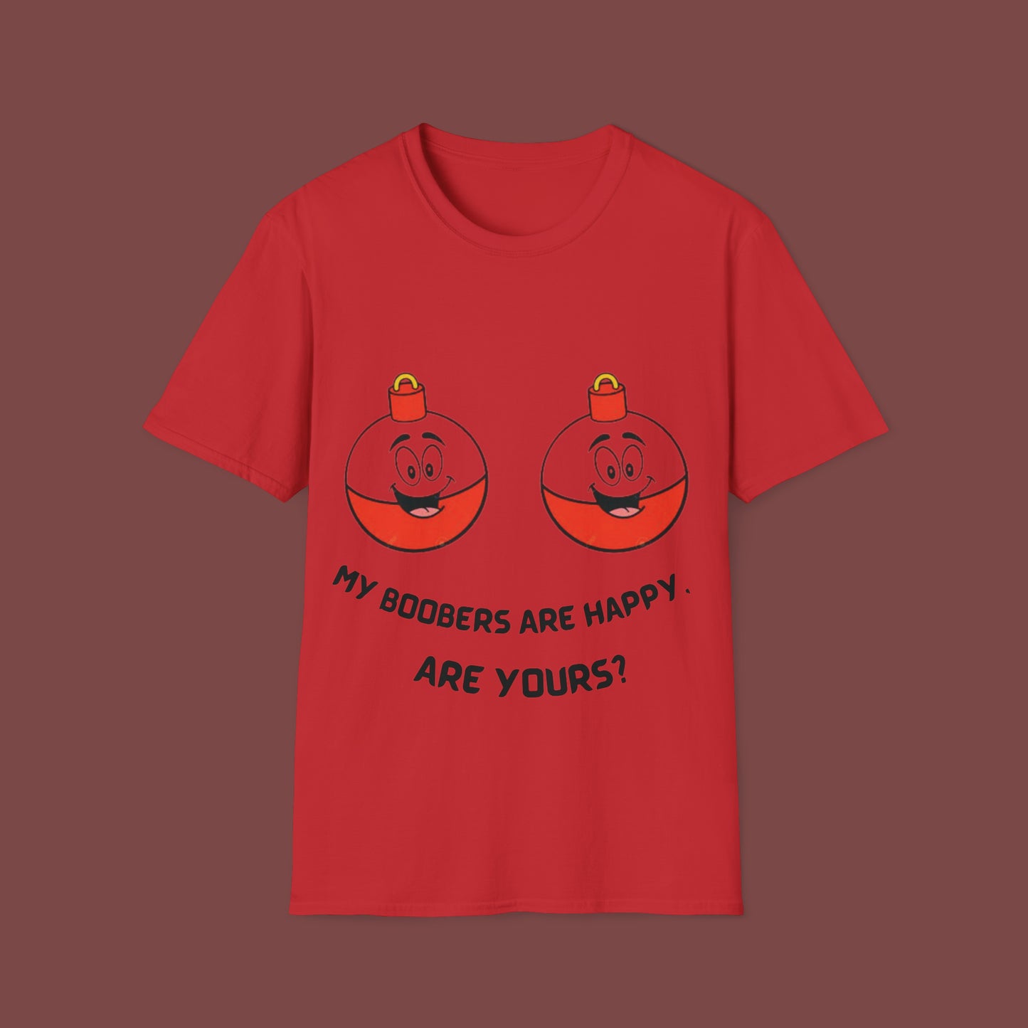 "Happy Boobers" Unisex Short Sleeve T-Shirt HB.SS01Ax
