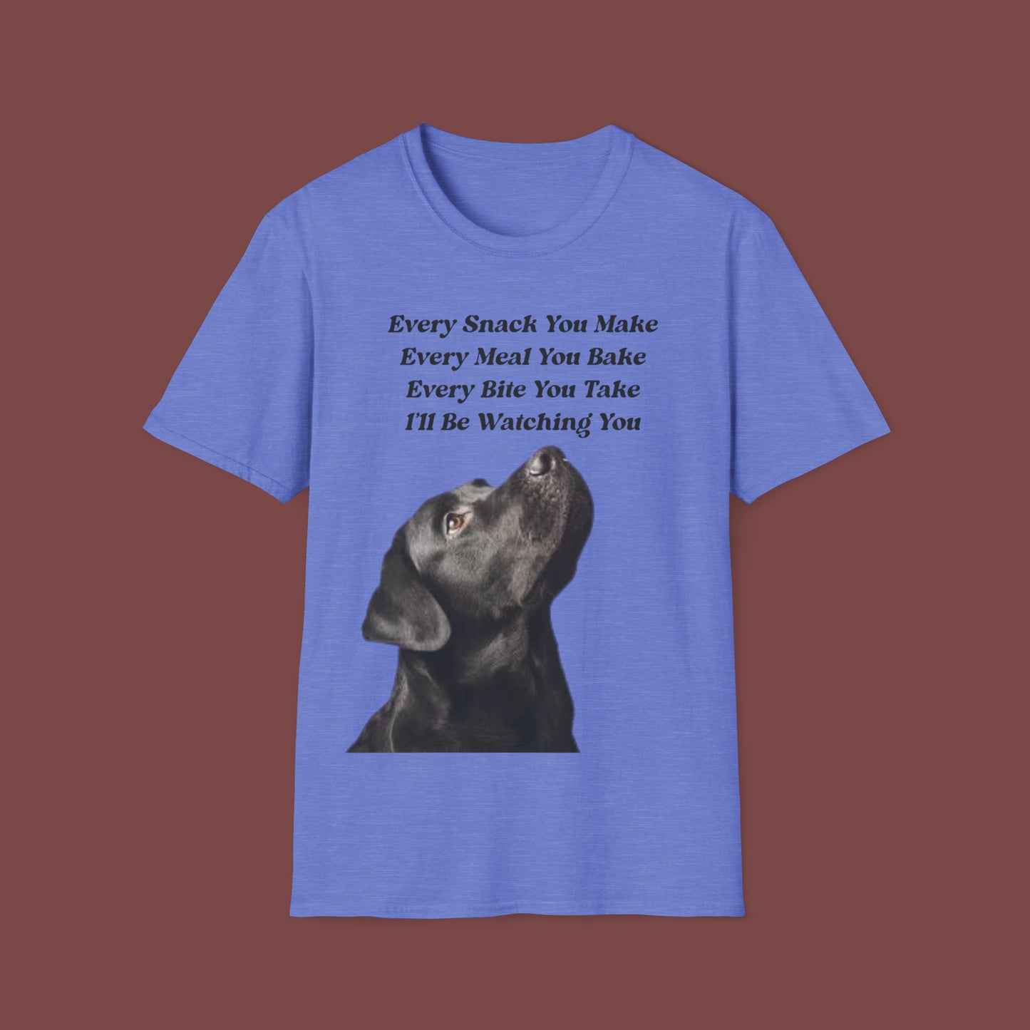"Every Snack You Make - Black Lab" Unisex Short Sleeve T-Shirt ESYM.SS03bl