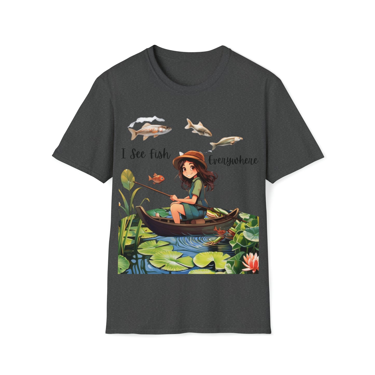"I See Fish Everywhere" Unisex Short Sleeve T-Shirt ISFE.SS02
