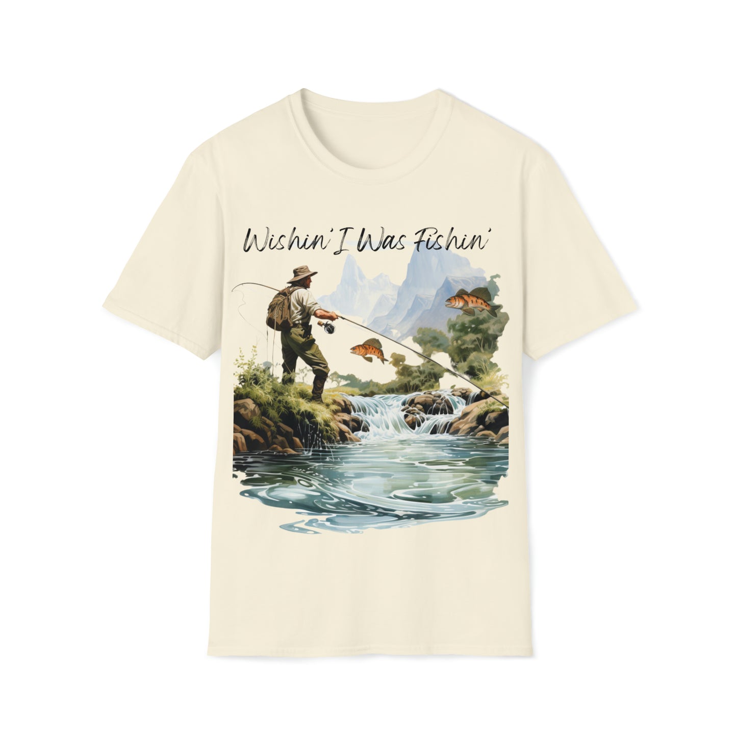Wishin' I Was Fishin' Unisex Short Sleeve T-Shirt WWF.SS01