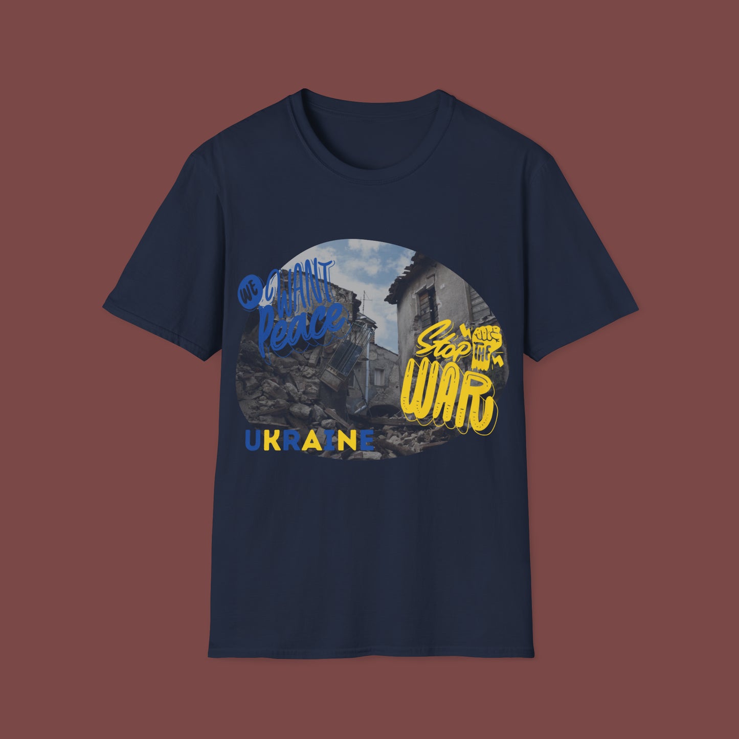 Support Ukraine- Stop the War Unisex Short Sleeve T-Shirt SUSW.SS-6x