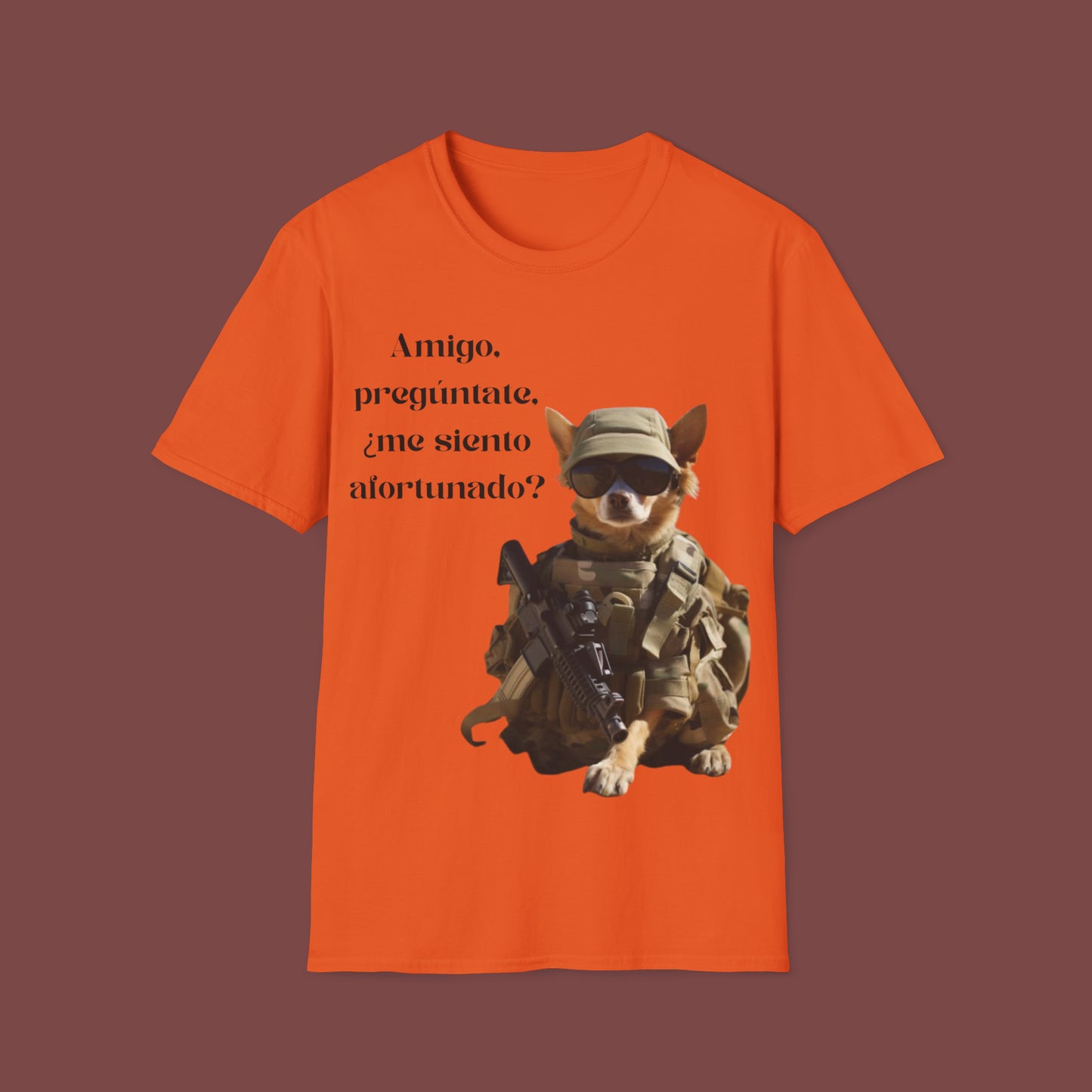 "Me siento afortunado" Unisex Short Sleeve T-Shirt FL.02Ac