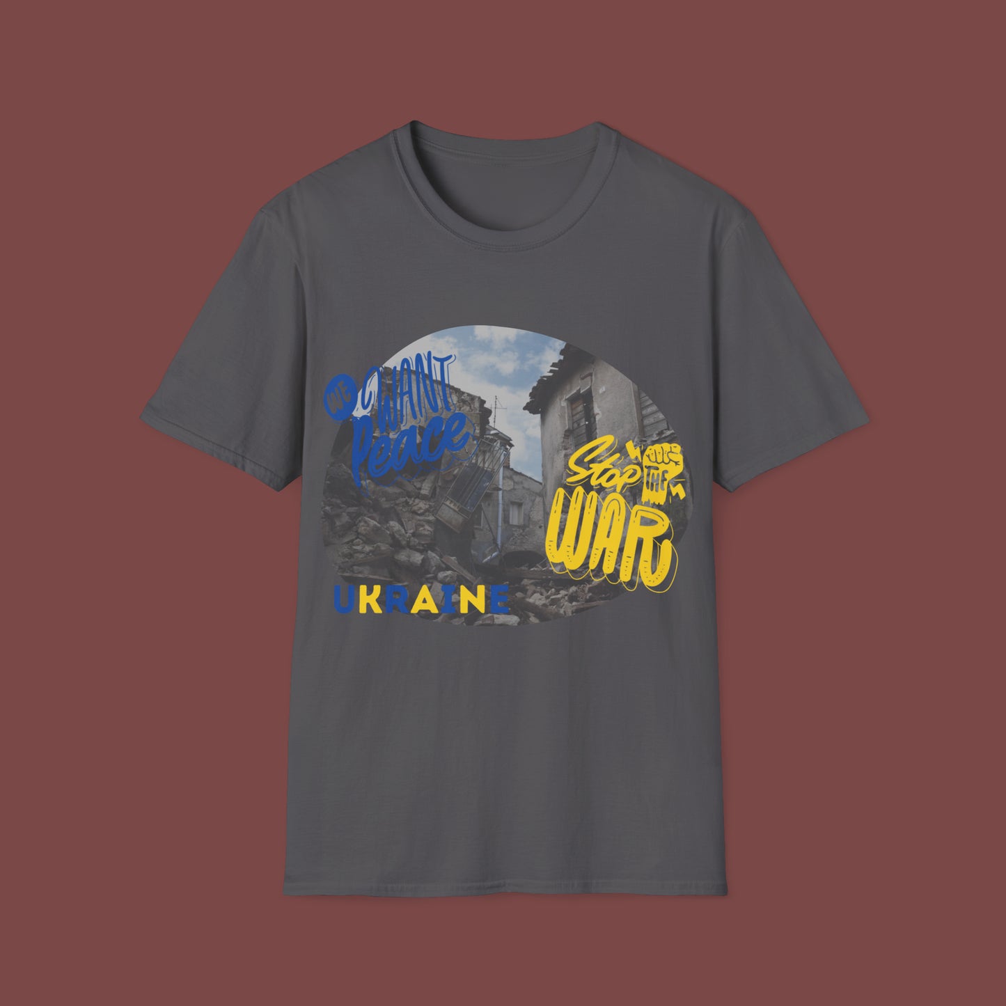 Support Ukraine- Stop the War Unisex Short Sleeve T-Shirt SUSW.SS-6x