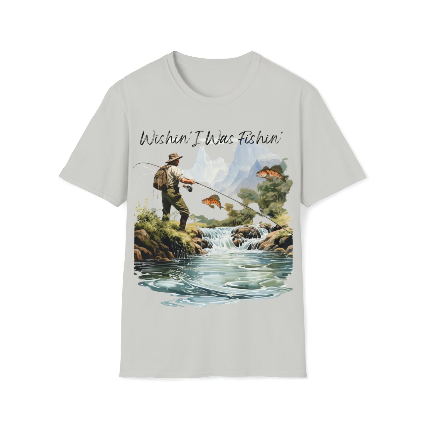 Wishin' I Was Fishin' Unisex Short Sleeve T-Shirt WWF.SS01