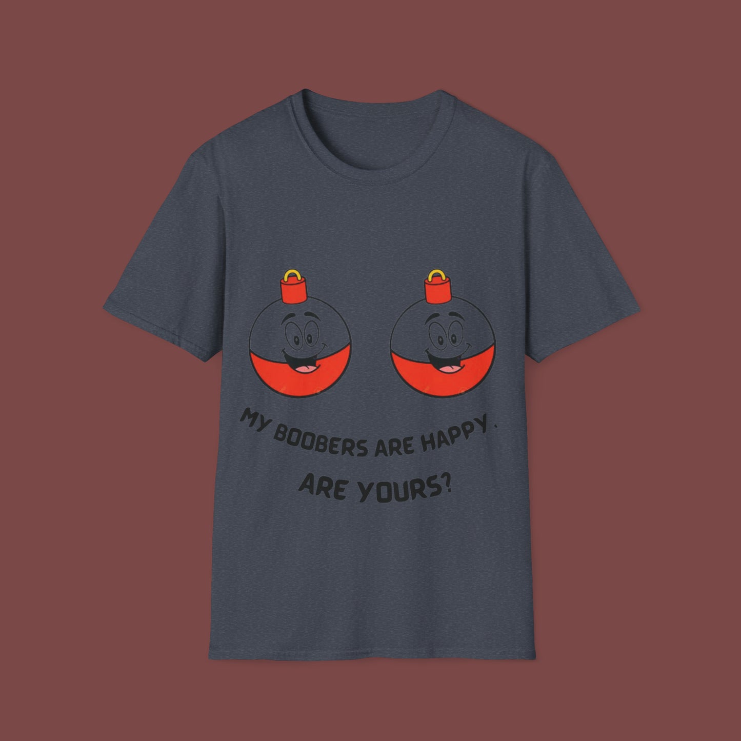 "Happy Boobers" Unisex Short Sleeve T-Shirt HB.SS01Ax