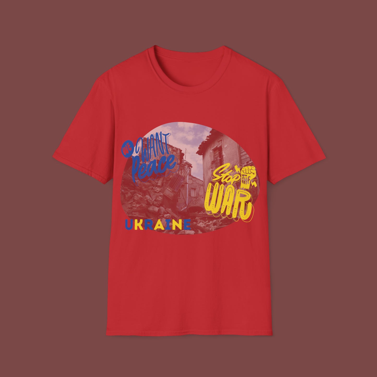 Support Ukraine- Stop the War Unisex Short Sleeve T-Shirt SUSW.SS-6x