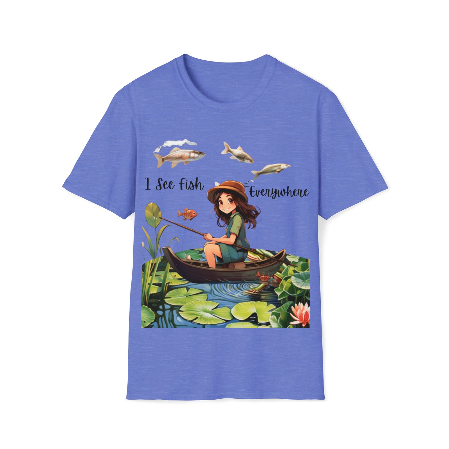 "I See Fish Everywhere" Unisex Short Sleeve T-Shirt ISFE.SS02