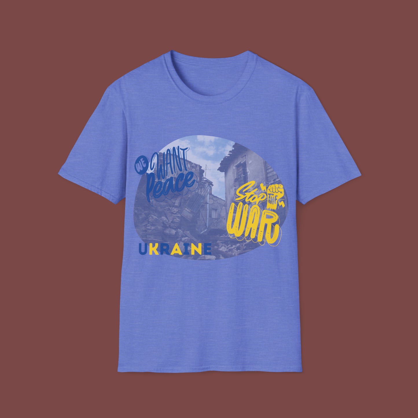 Support Ukraine- Stop the War Unisex Short Sleeve T-Shirt SUSW.SS-6x