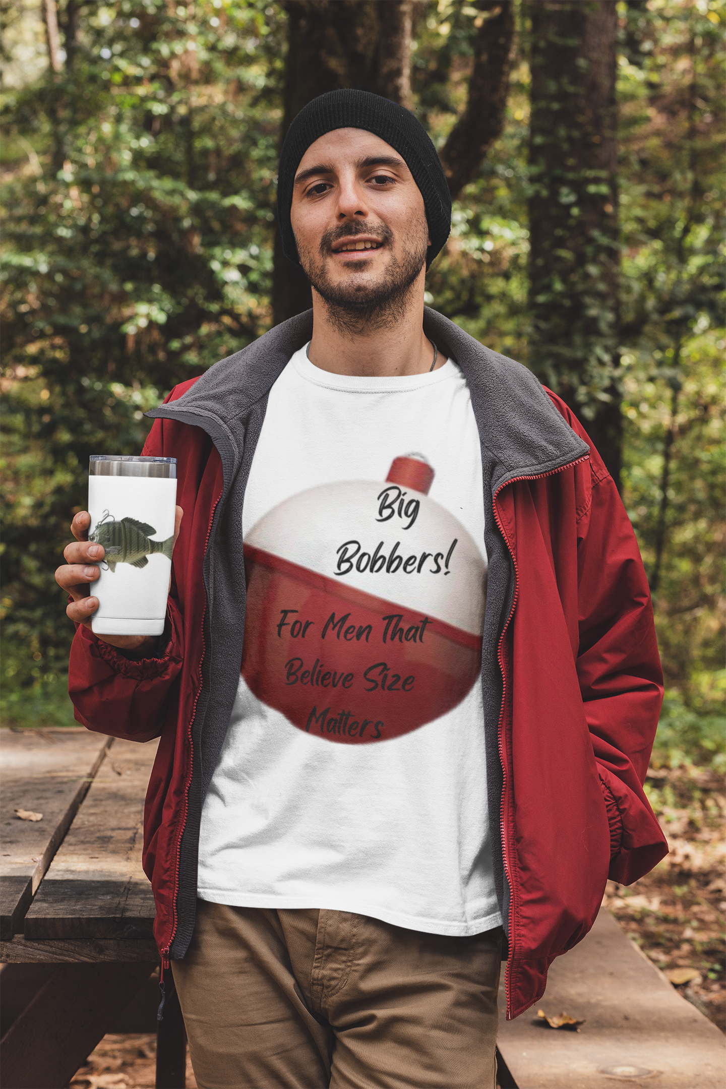 "Big Bobbers, Size Matters" Unisex Short Sleeve T-Shirt BBSM.SS01B